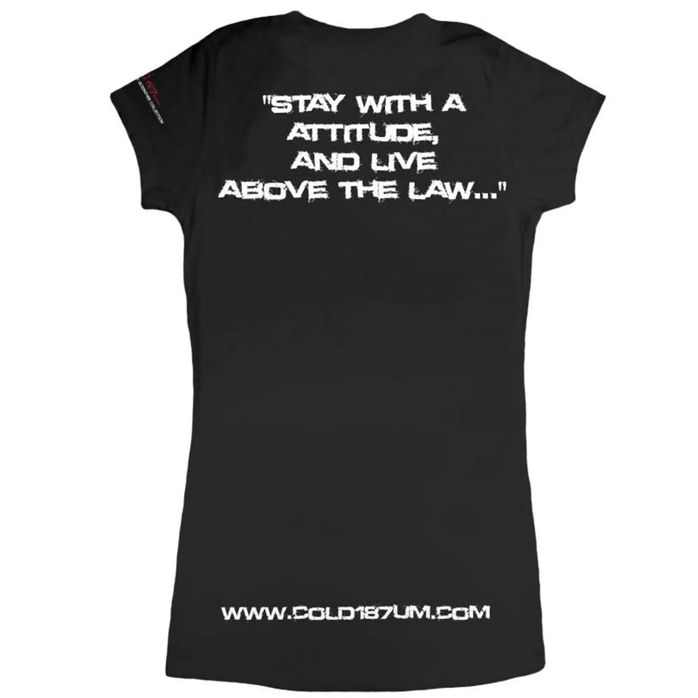 Cold 187um "Hustle Hard" INTERACTIVE Women's Black T-shirt