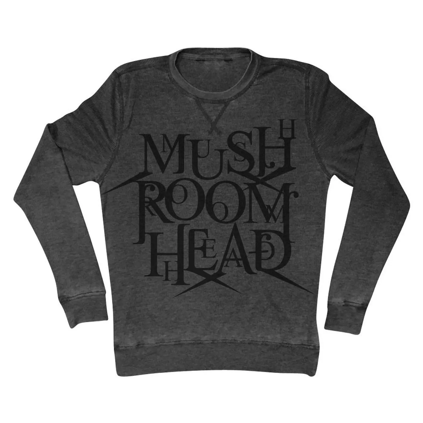 Mushroomhead "Stacked logo" long sleeve unisex charcoal grey thermal