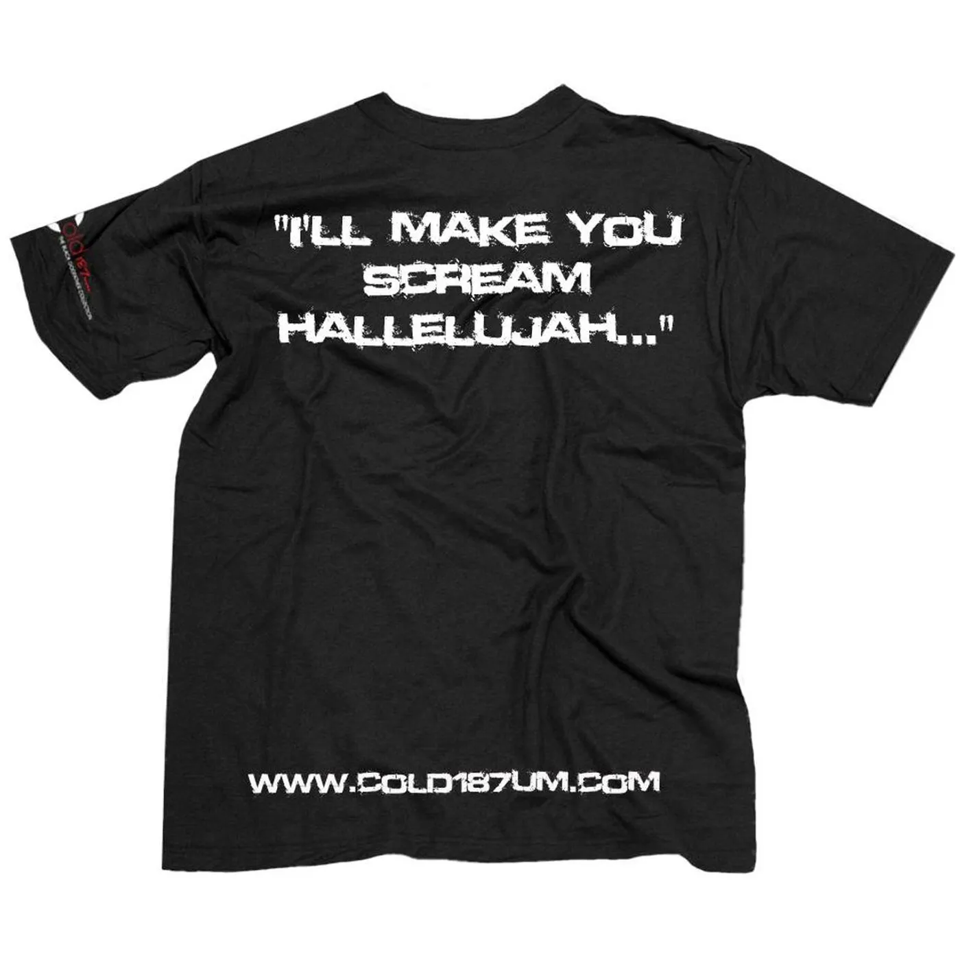 Cold 187um "The Black Godfather" INTERACTIVE Black T-shirt