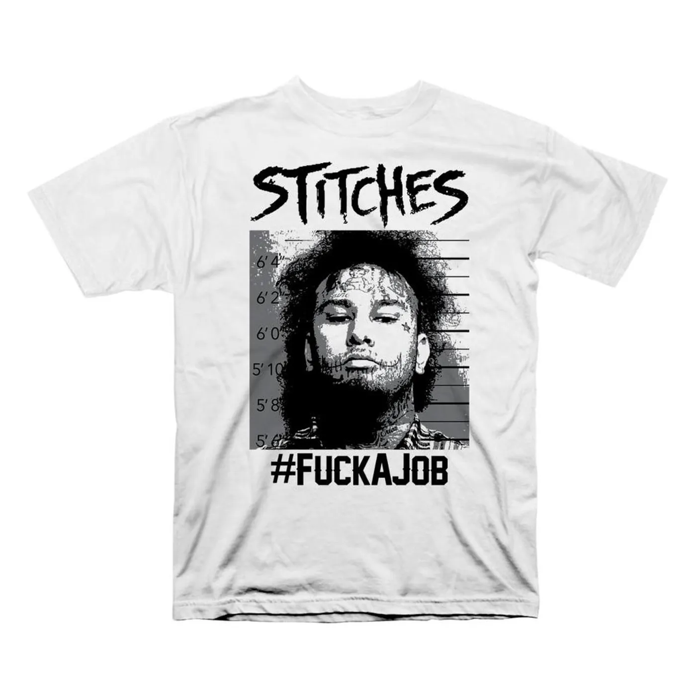Stitches "Mug Shot" White T-shirt