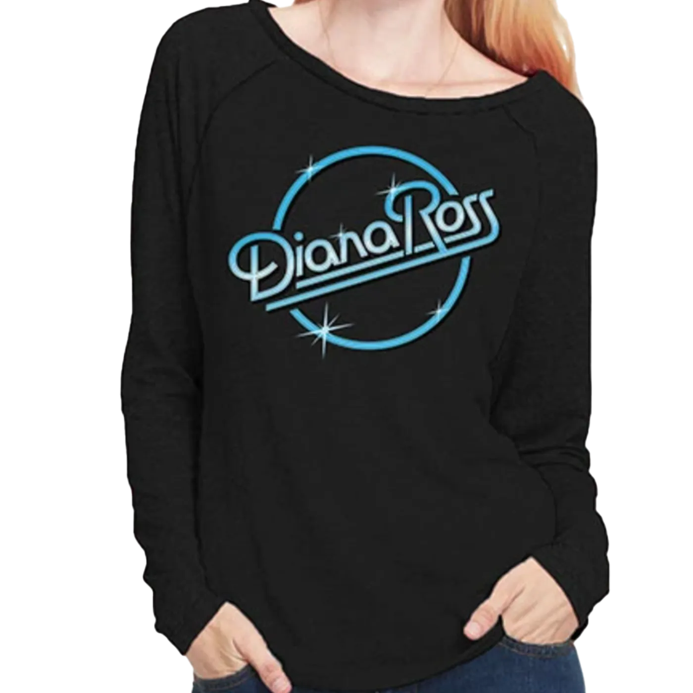 Diana Ross "Neon" Women's Long Sleeve Scoop Neck Shirt