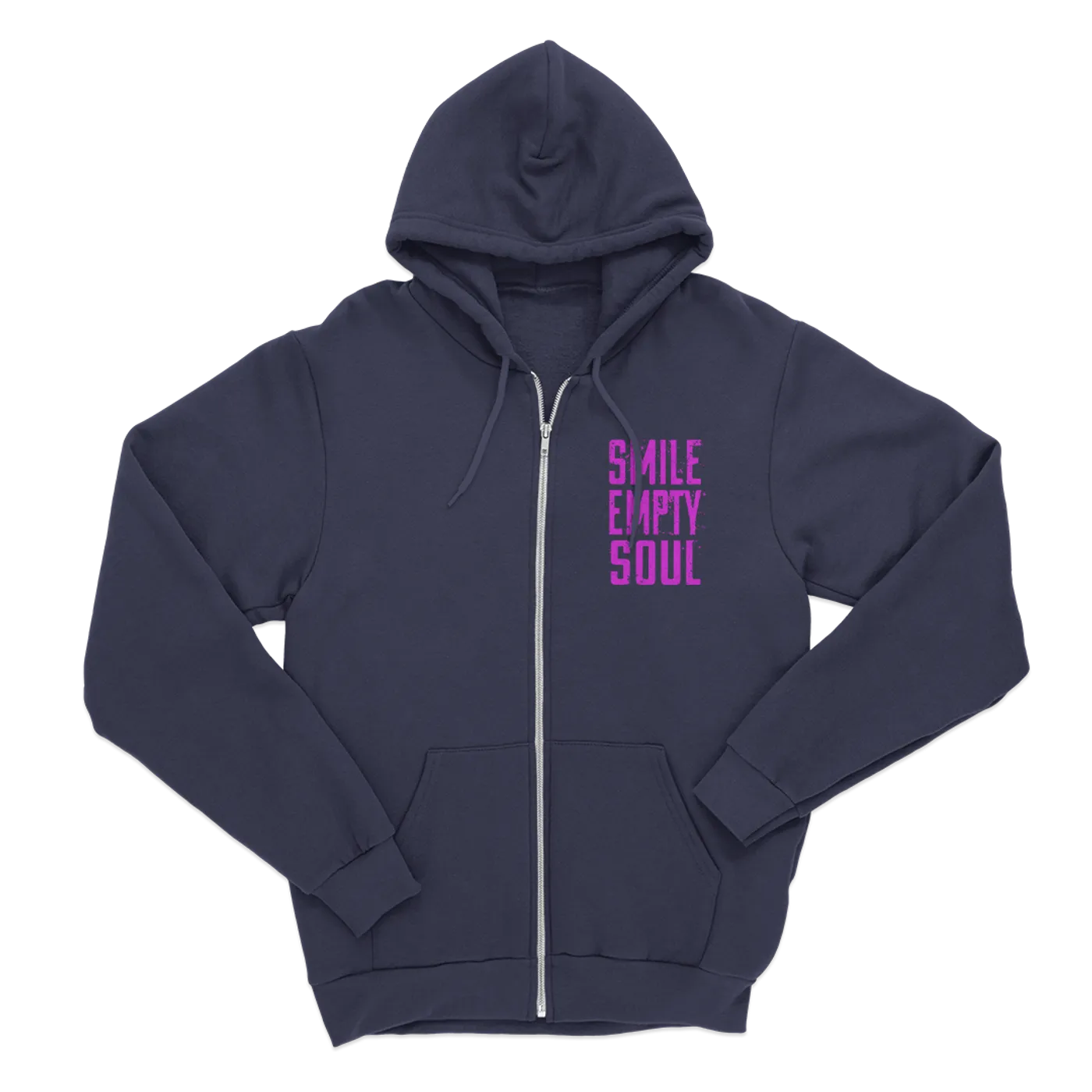 Smile Empty Soul "Loss Of Everything" Zip Hoodie in Navy Blue