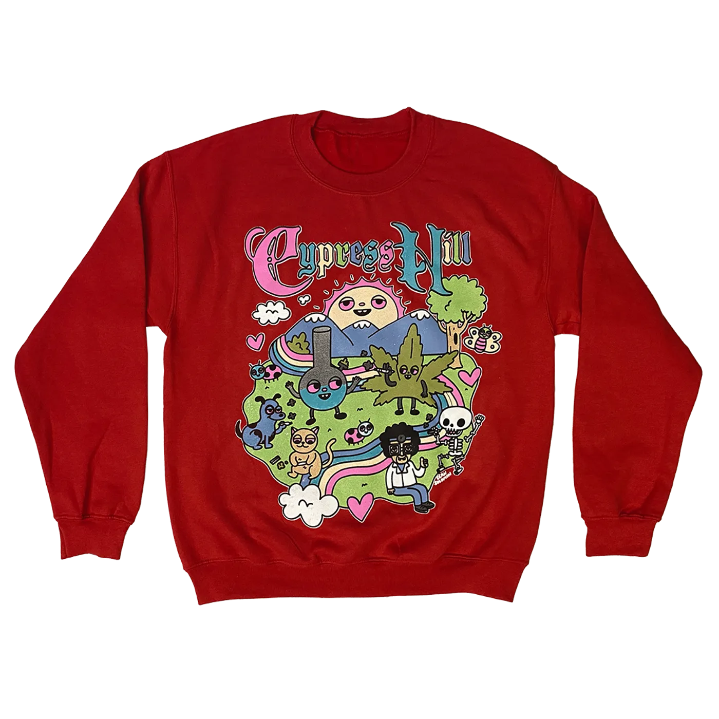 Cypress Hill "Happy Time by Sean Solomon" Crewneck Sweatshirt