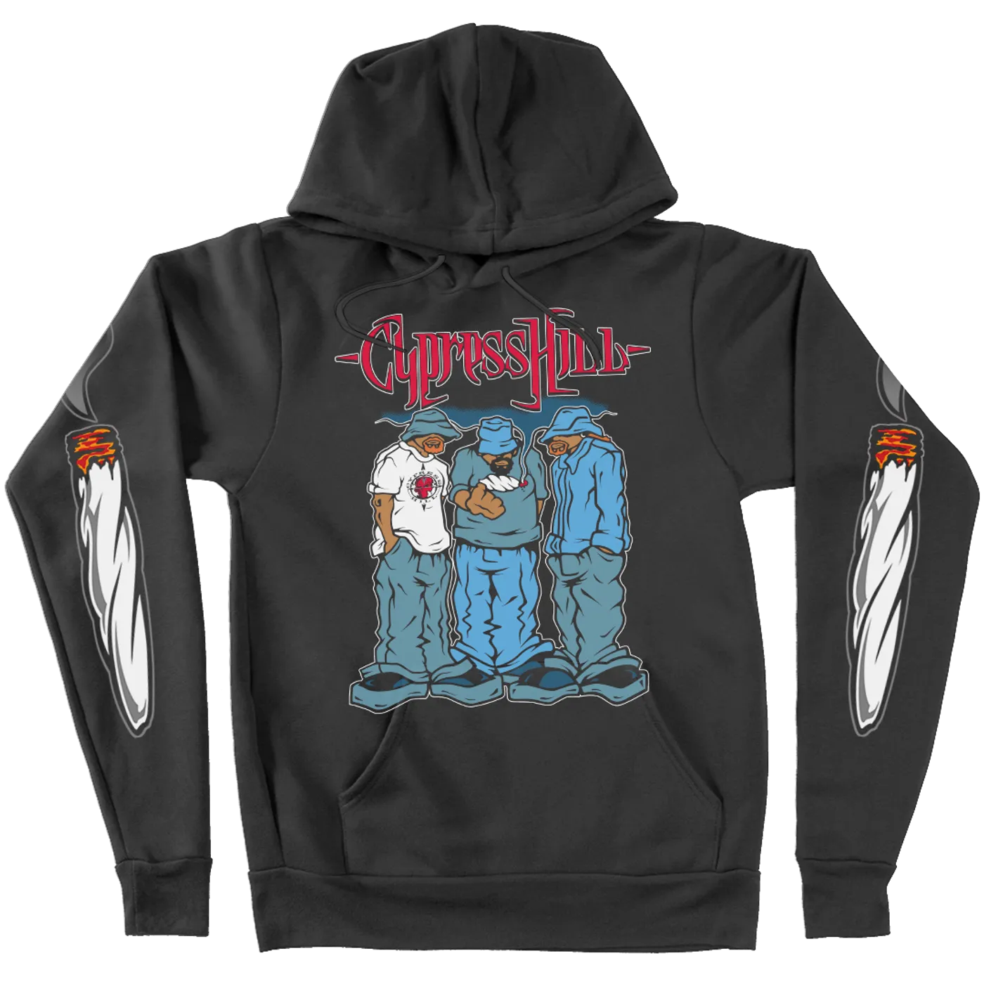 Cypress Hill "Blunted" Pullover Hoodie With Sleeve Print