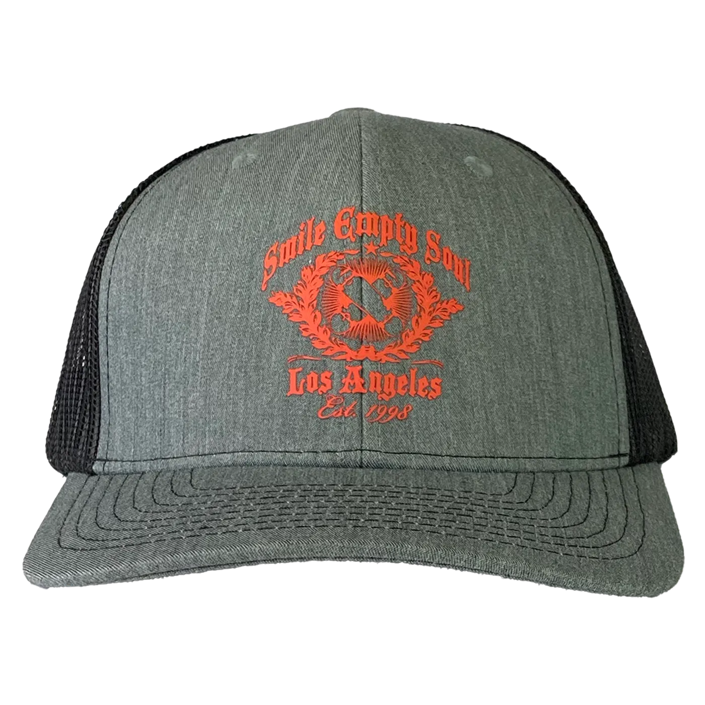 Smile Empty Soul "EST 1998" Snapback Hat in Grey