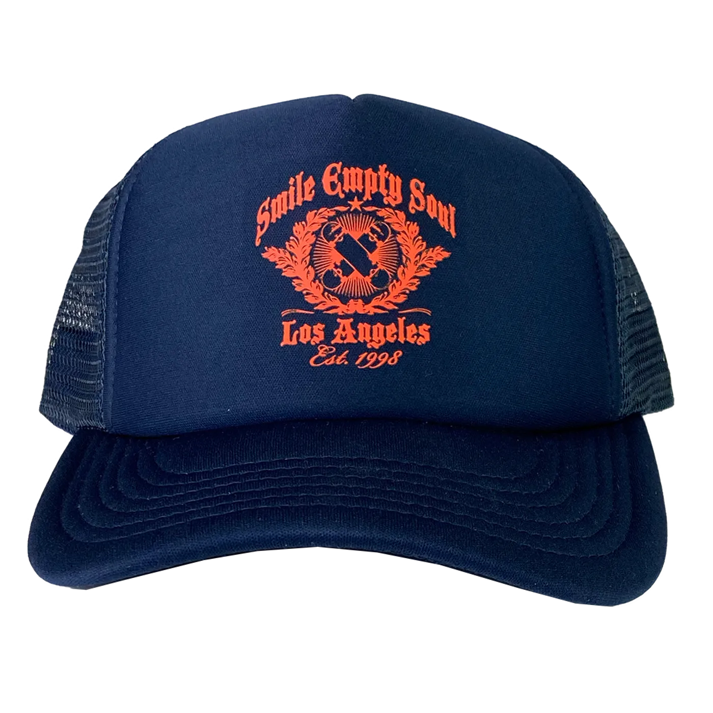 Smile Empty Soul "EST 1998" Trucker Hat in Navy