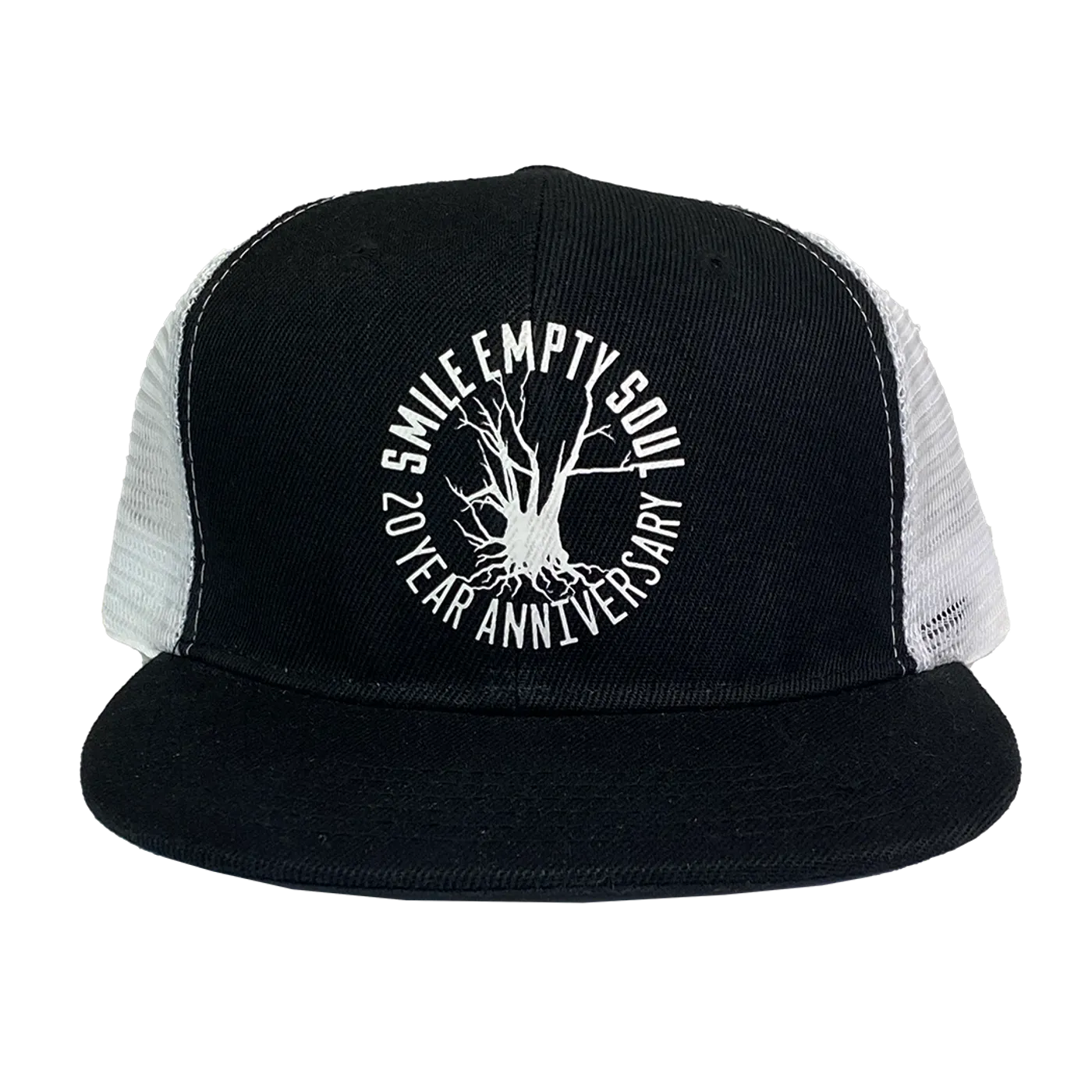 Smile Empty Soul "20th Anniversary" Snapback Hat with White Net