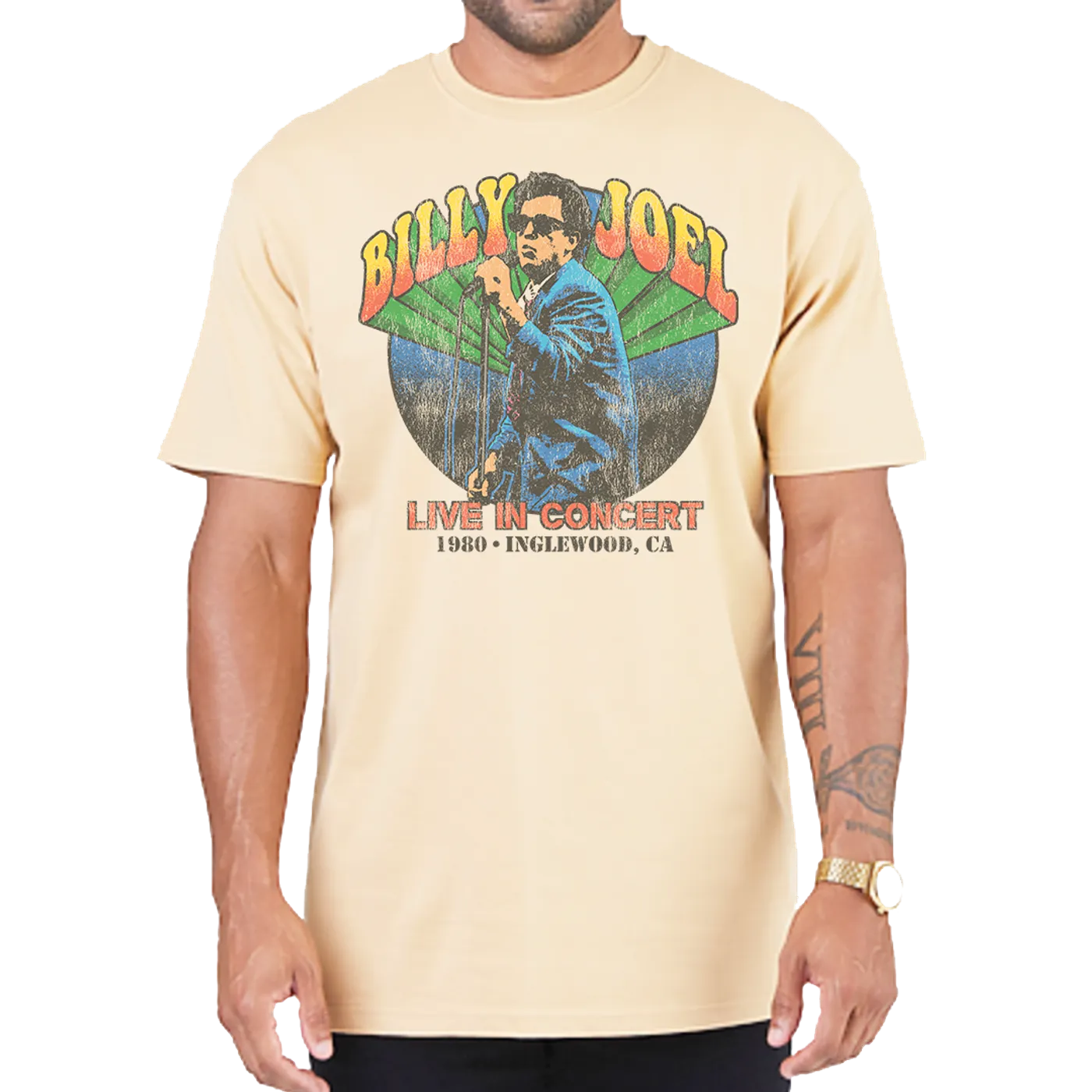 BillyJoel Billy Joel "Live in Inglewood 1980" T-Shirt