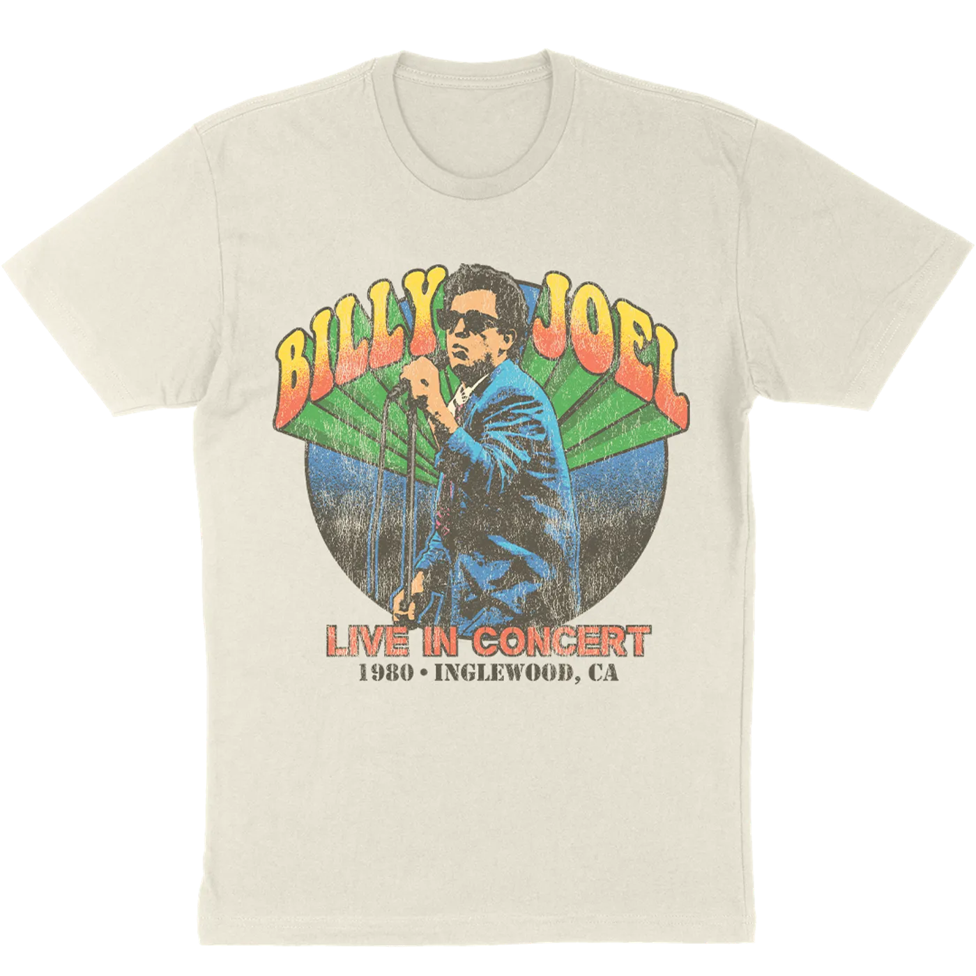BillyJoel Billy Joel "Live in Inglewood 1980" T-Shirt