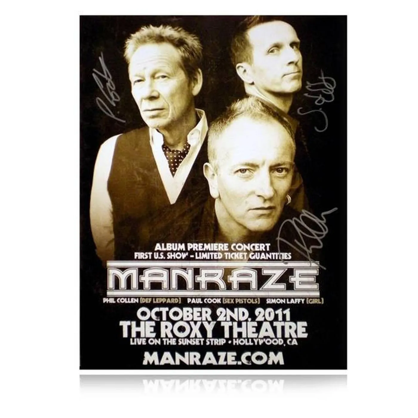 Manraze SIGNED Concert Poster!