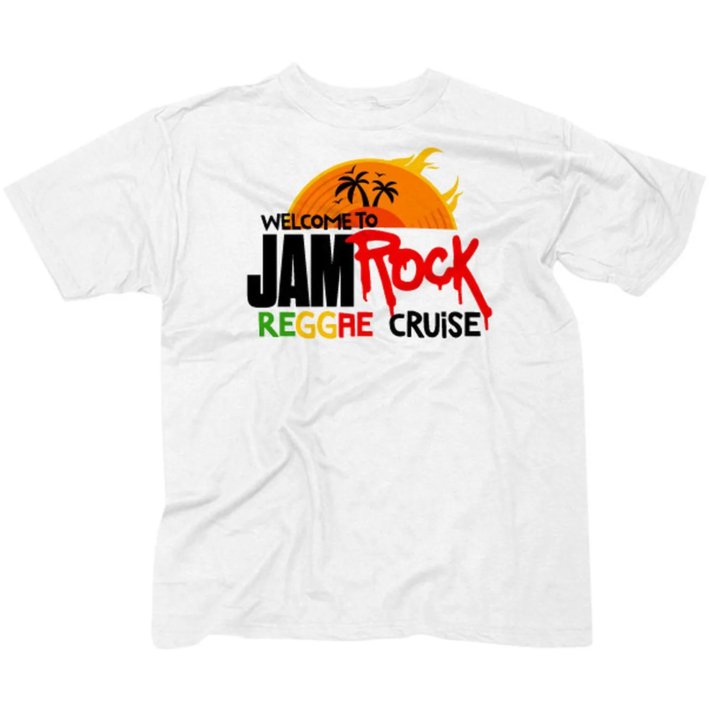 Welcome To Jamrock 2015 "Reggae Cruise" White Event T-Shirt