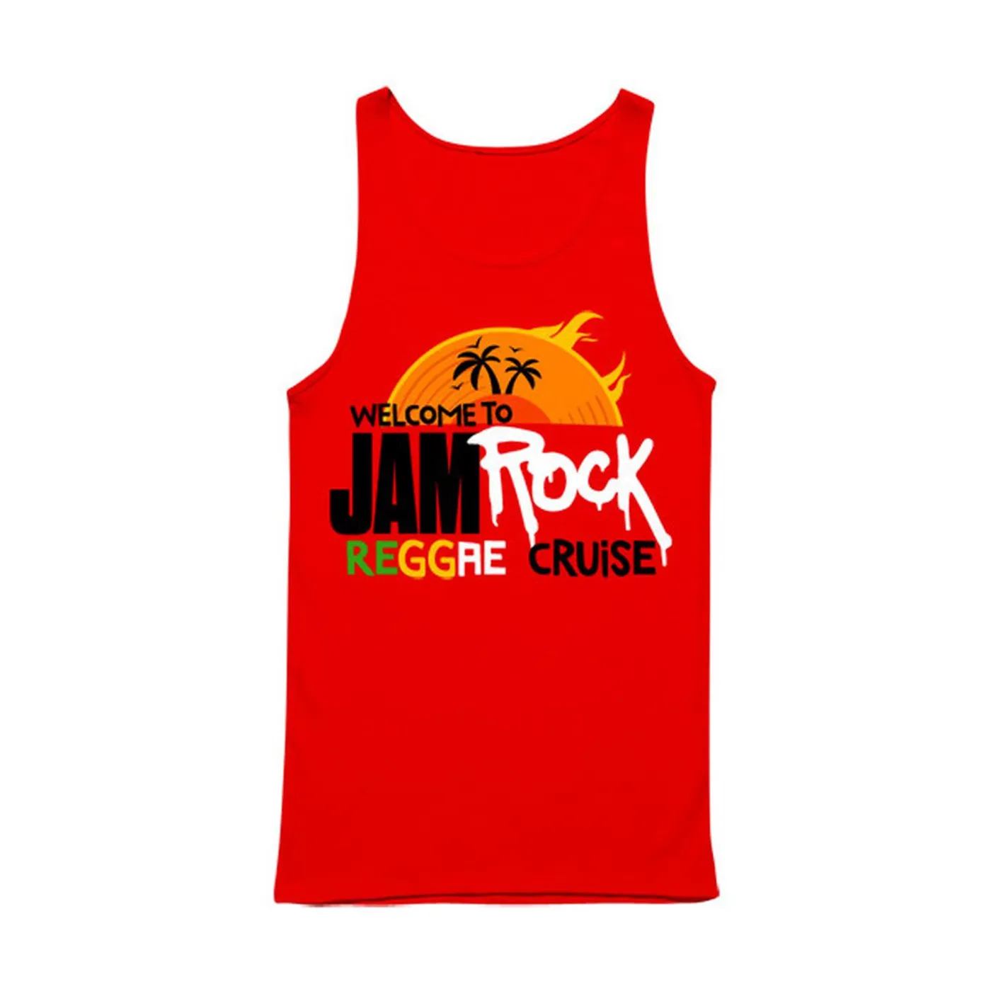 Welcome To Jamrock 2015 "Reggae Cruise" Red Event Tank Top