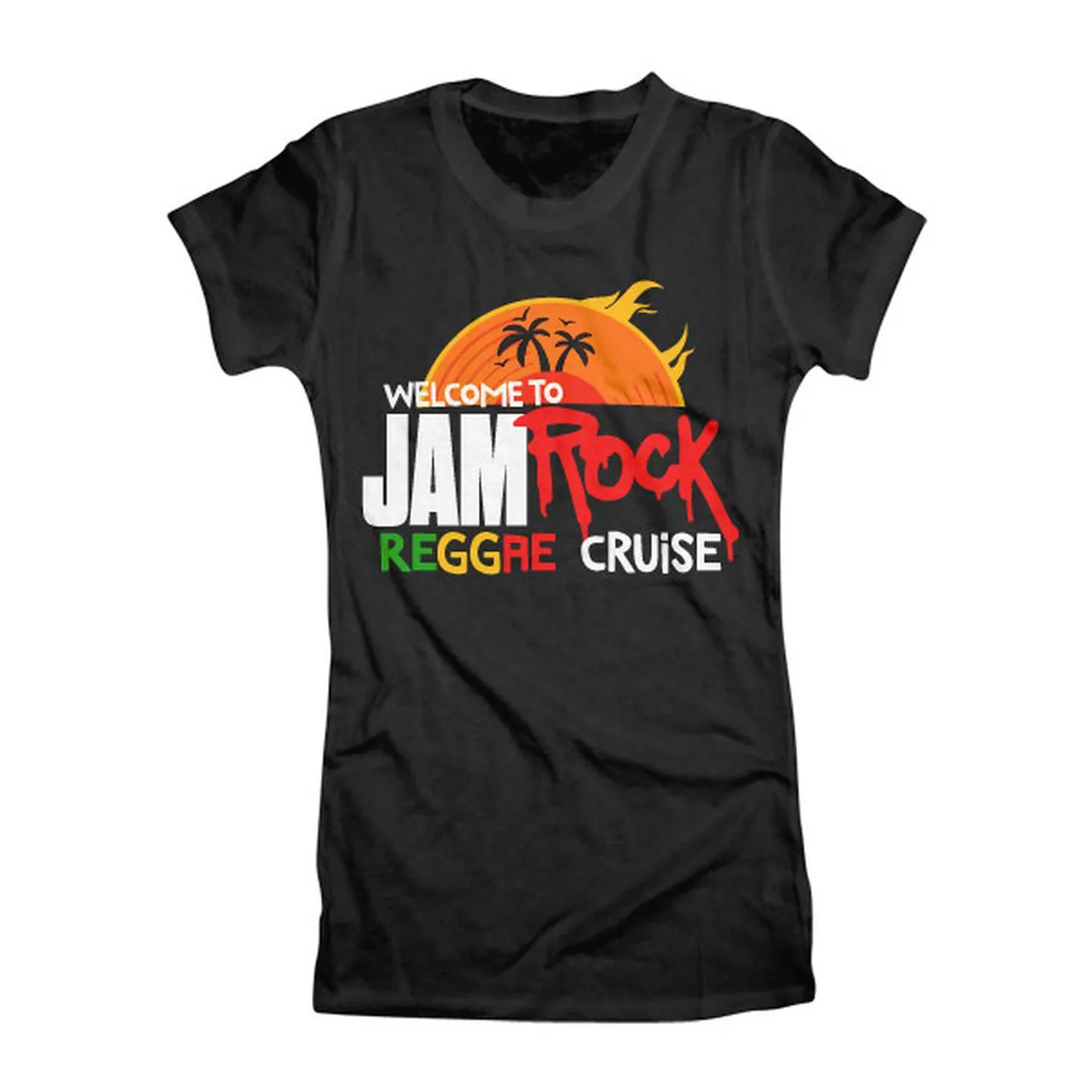 Welcome To Jamrock 2015 "Reggae Cruise" Black Event Women's T-shirt