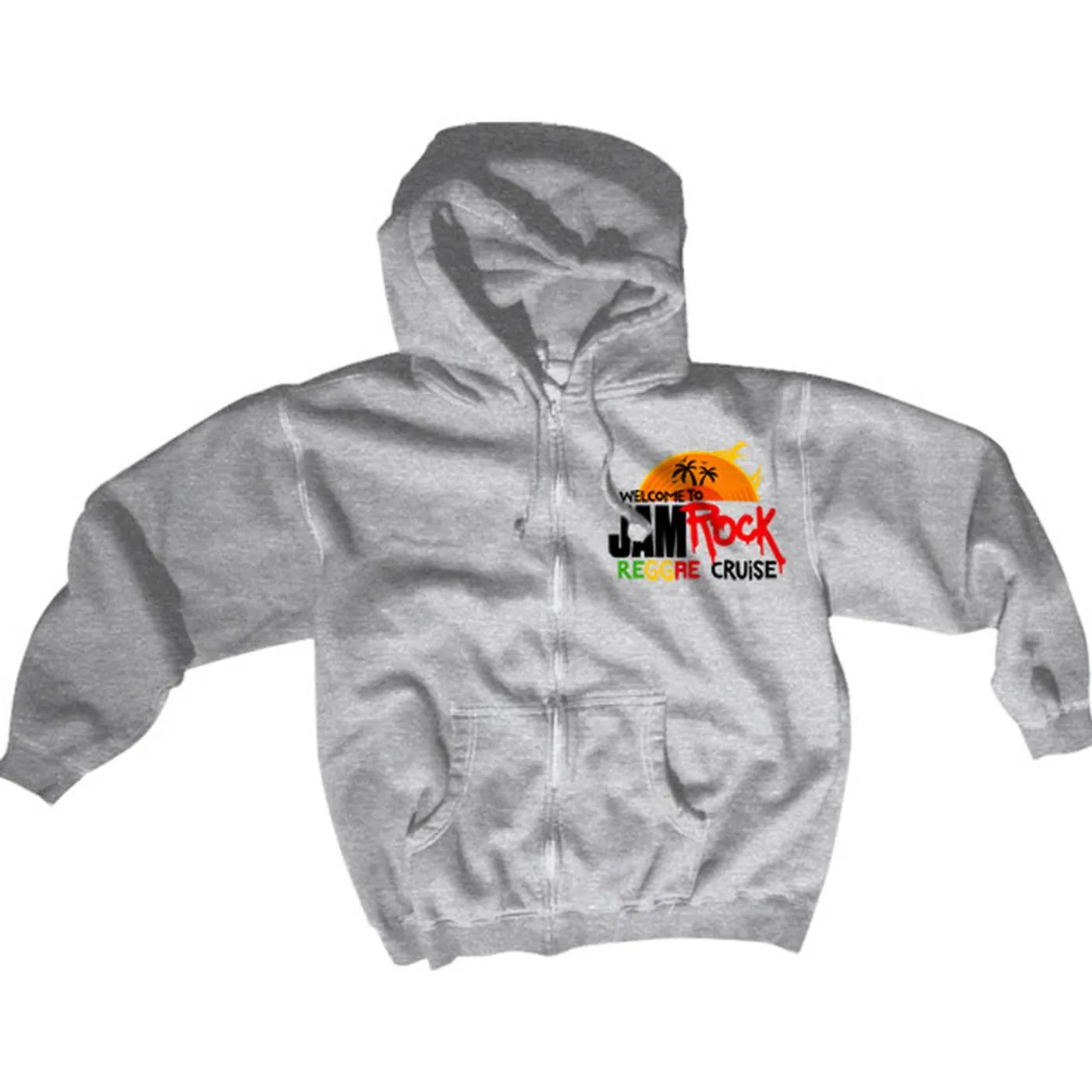 Welcome To Jamrock 2015 "Reggae Cruise" Grey Event Zip Hoodie