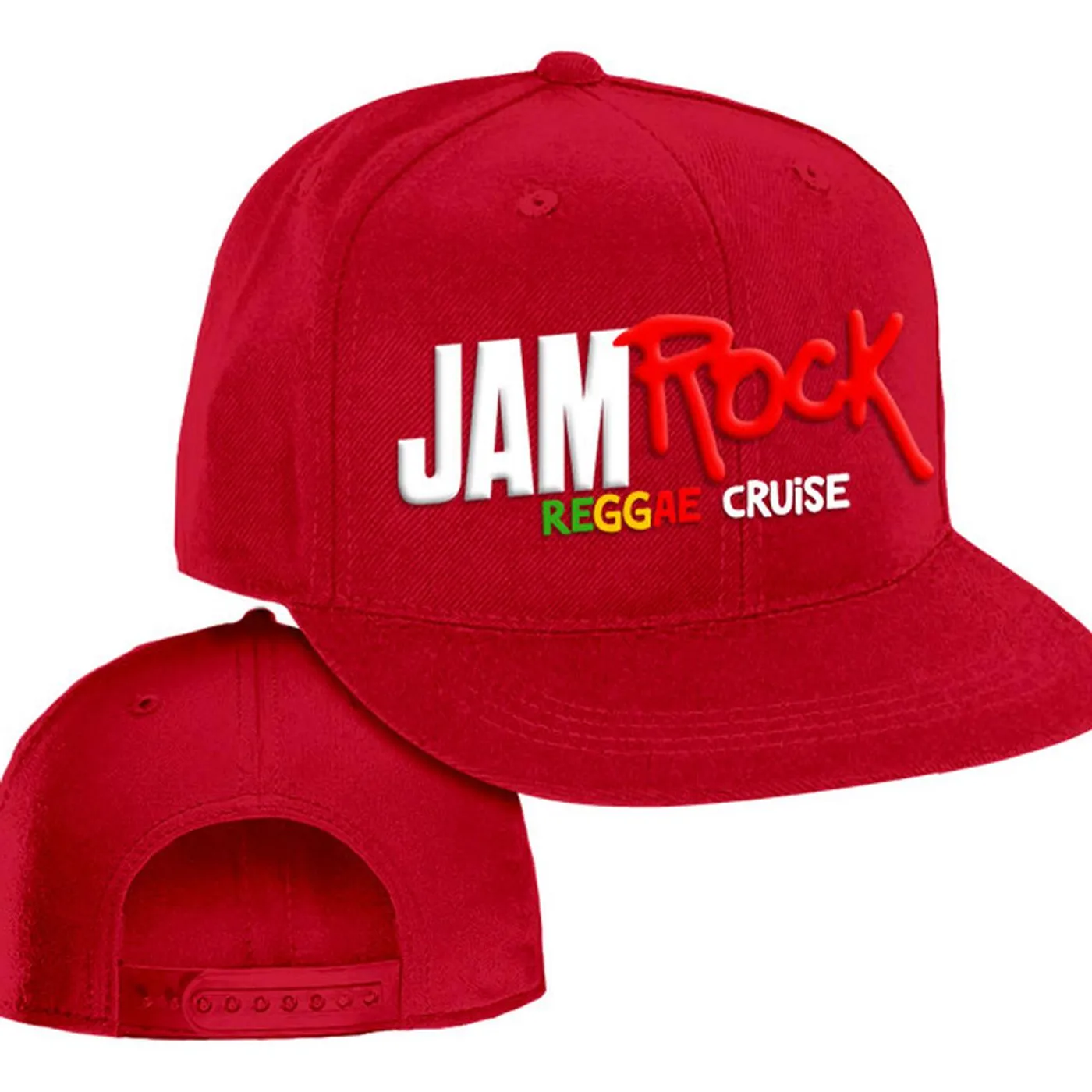Welcome To Jamrock 2015 "Reggae Cruise" Red Event Snap Back Hat