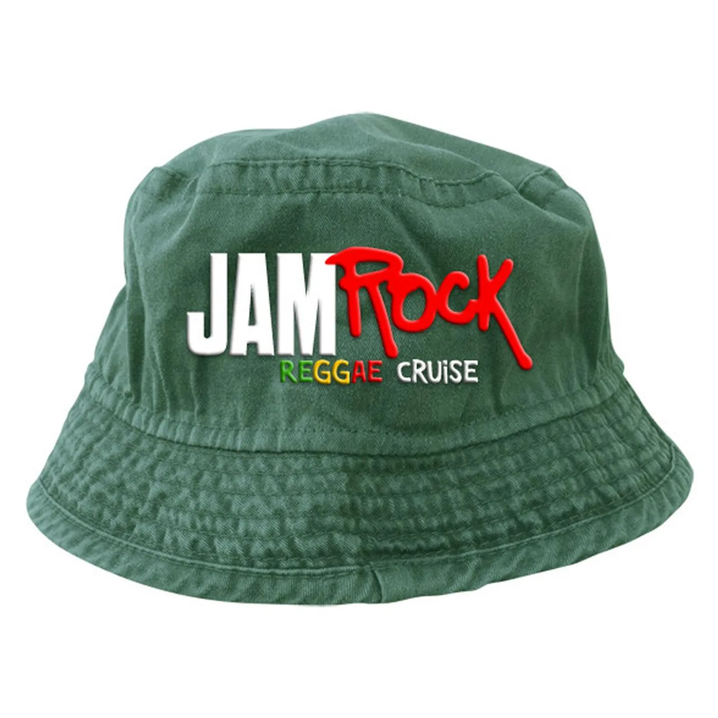 Welcome To Jamrock 2015 "Reggae Cruise" Green Bucket Hat