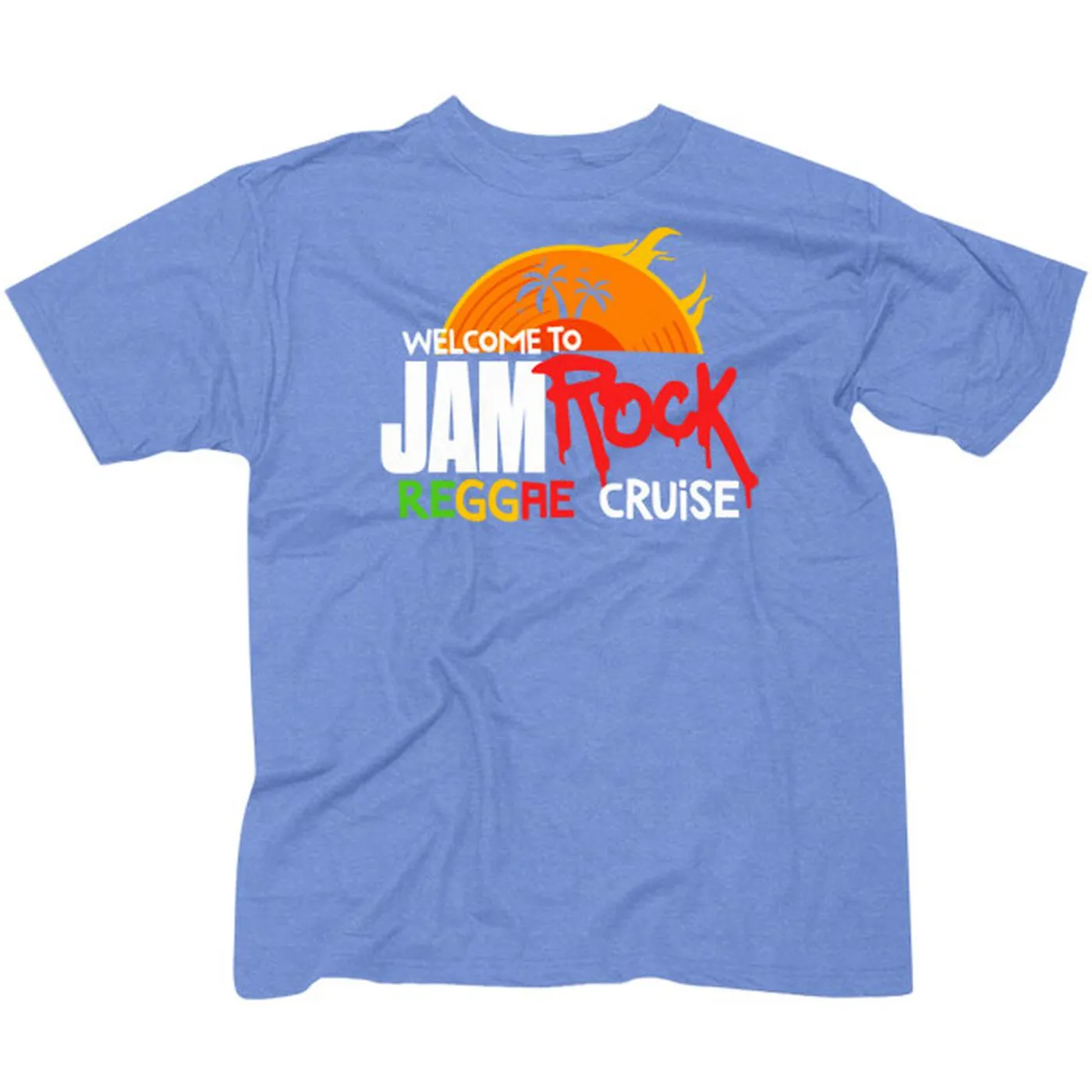 Welcome to Jamrock 2015 "Reggae Cruise" Men's Light Blue Event T-shirt