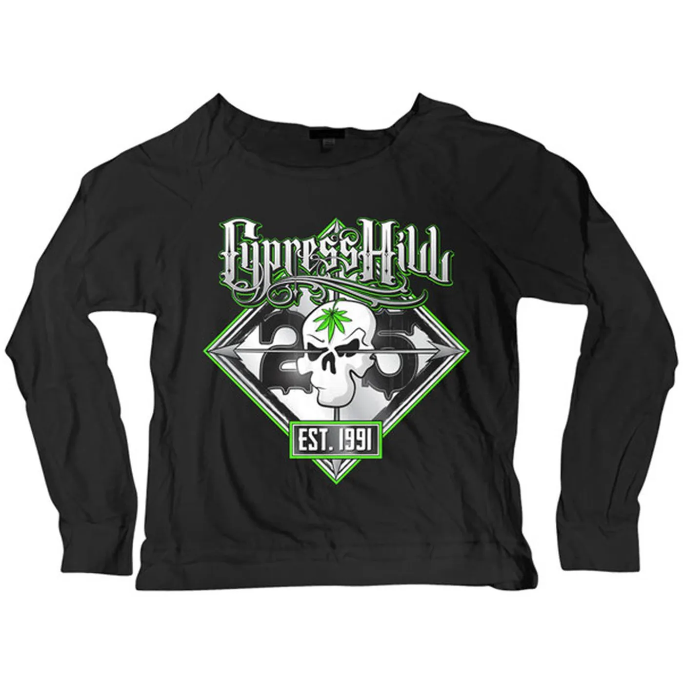 Cypress Hill "25th Anniversary Tour" women's long sleeve scoop neck t-shirt