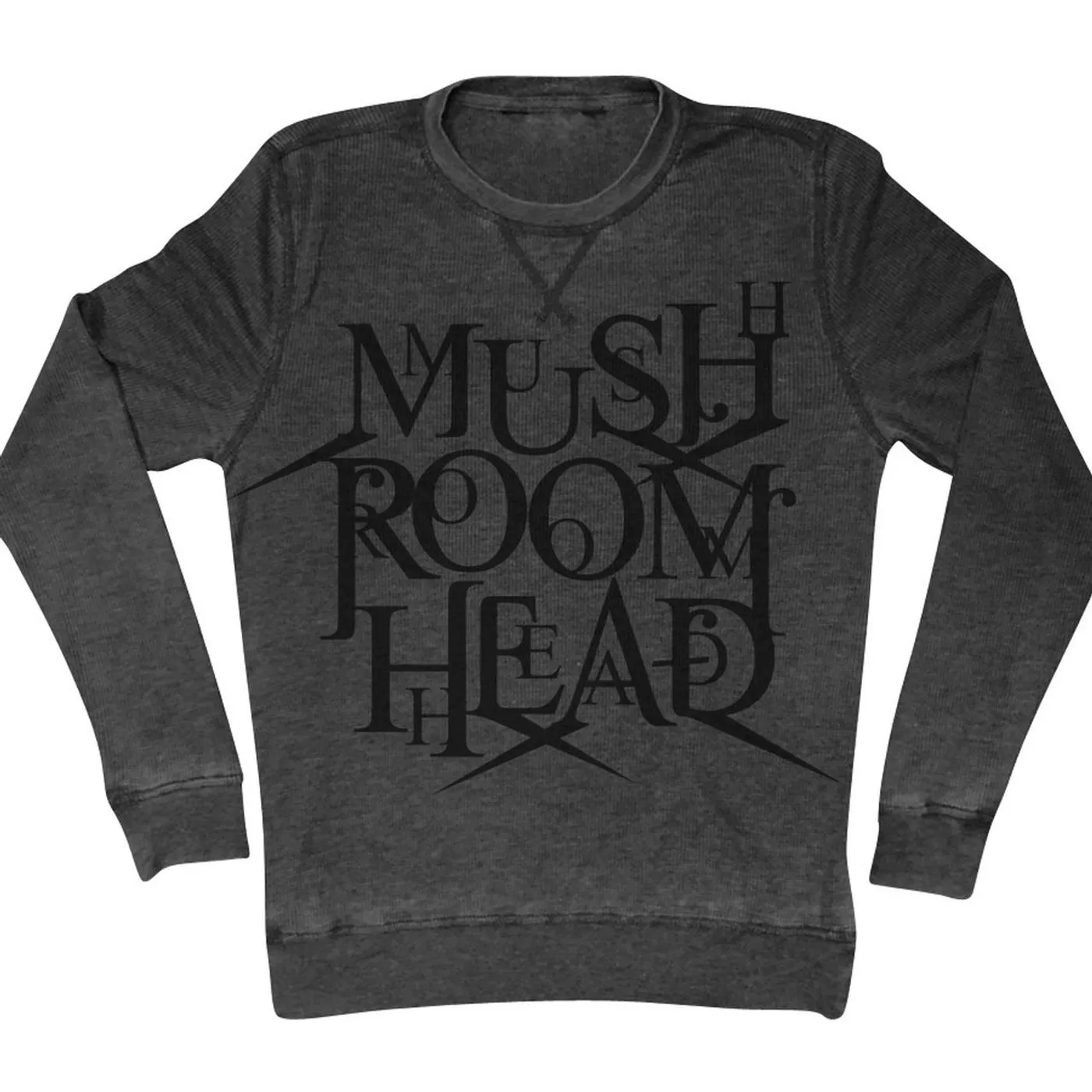 Mushroomhead "Stacked logo" long sleeve unisex charcoal grey thermal