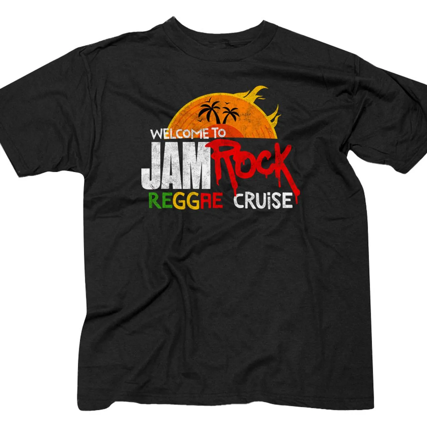 Welcome To Jamrock 2016 "Reggae Cruise" Black Event T-Shirt