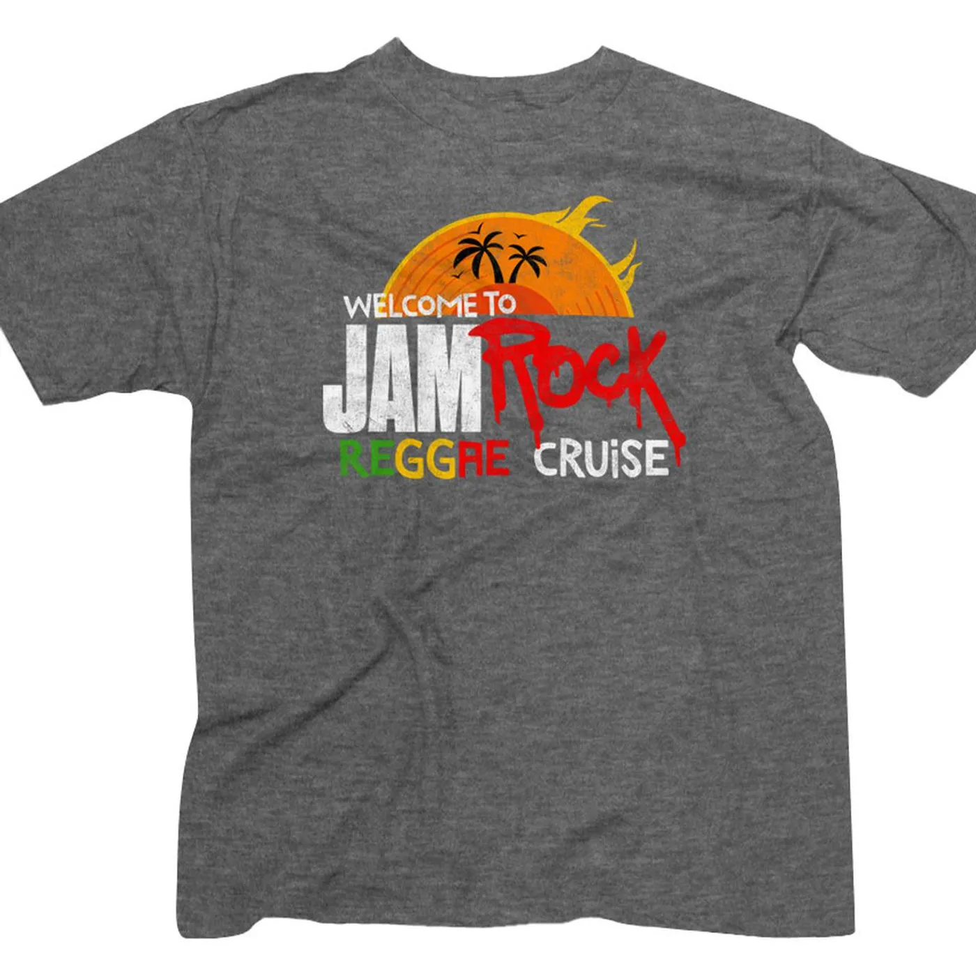 Welcome To Jamrock 2016 "Reggae Cruise" Heather Grey Event T-Shirt