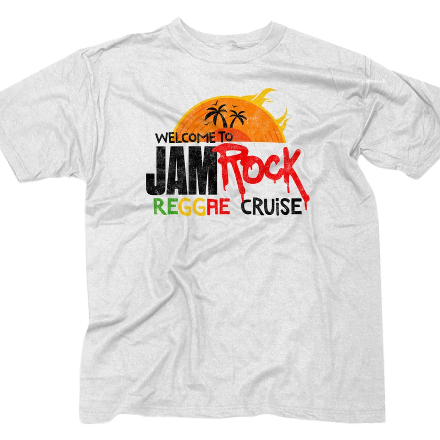 Welcome To Jamrock 2016 "Reggae Cruise" White Event T-Shirt