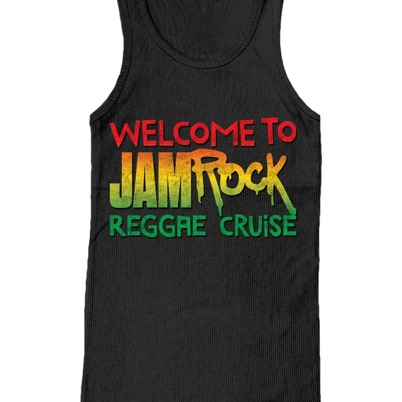 Welcome To Jamrock 2016 "Stacked Logo" Black Tank Top
