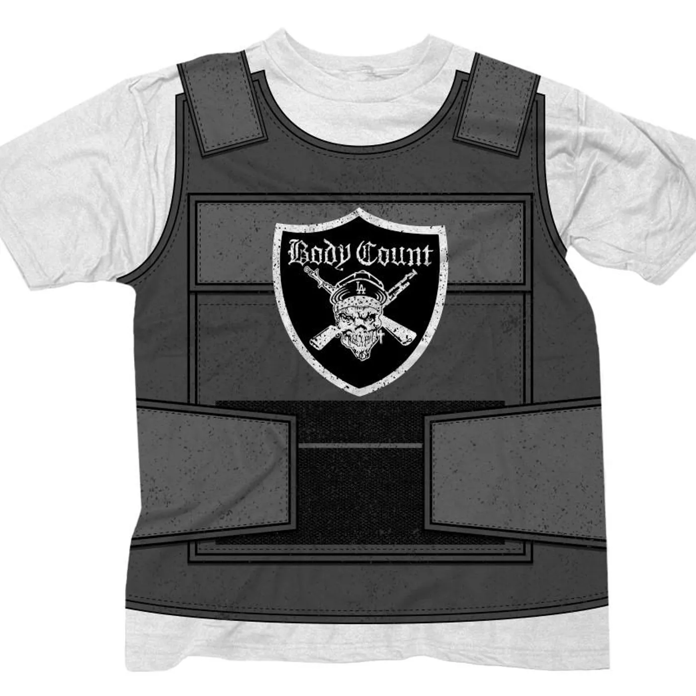 Body Count LIMITED EDITION "Bulletproof Vest" white t-shirt