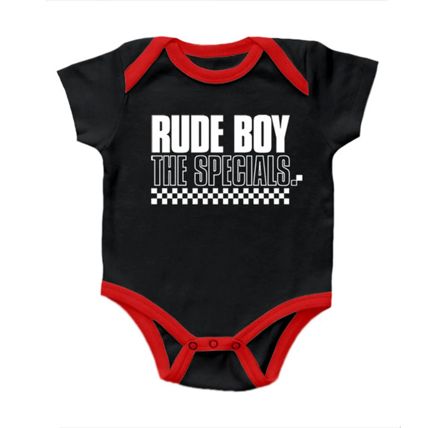 The Specials "Rude Boy" Black and Red Onesie