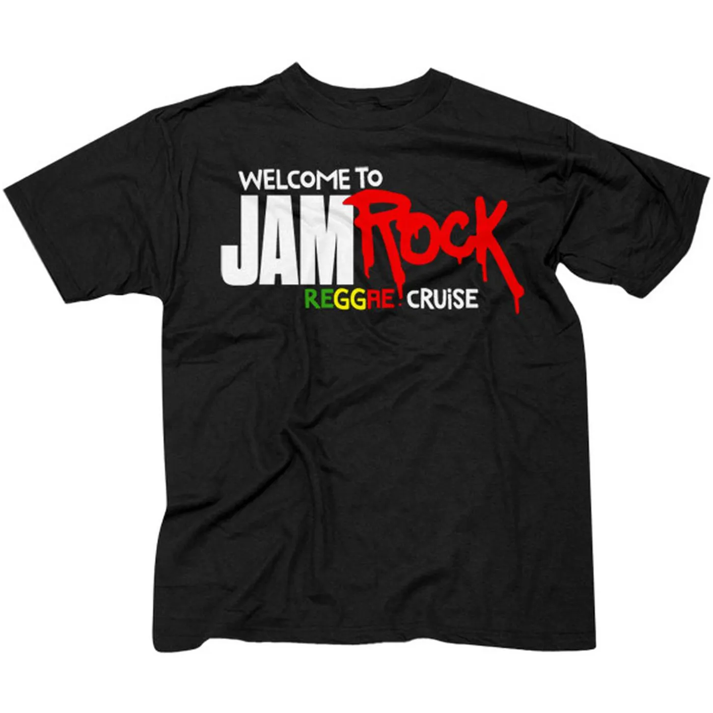 Welcome To Jamrock 2014 "Reggae Cruise" Black Event T-Shirt