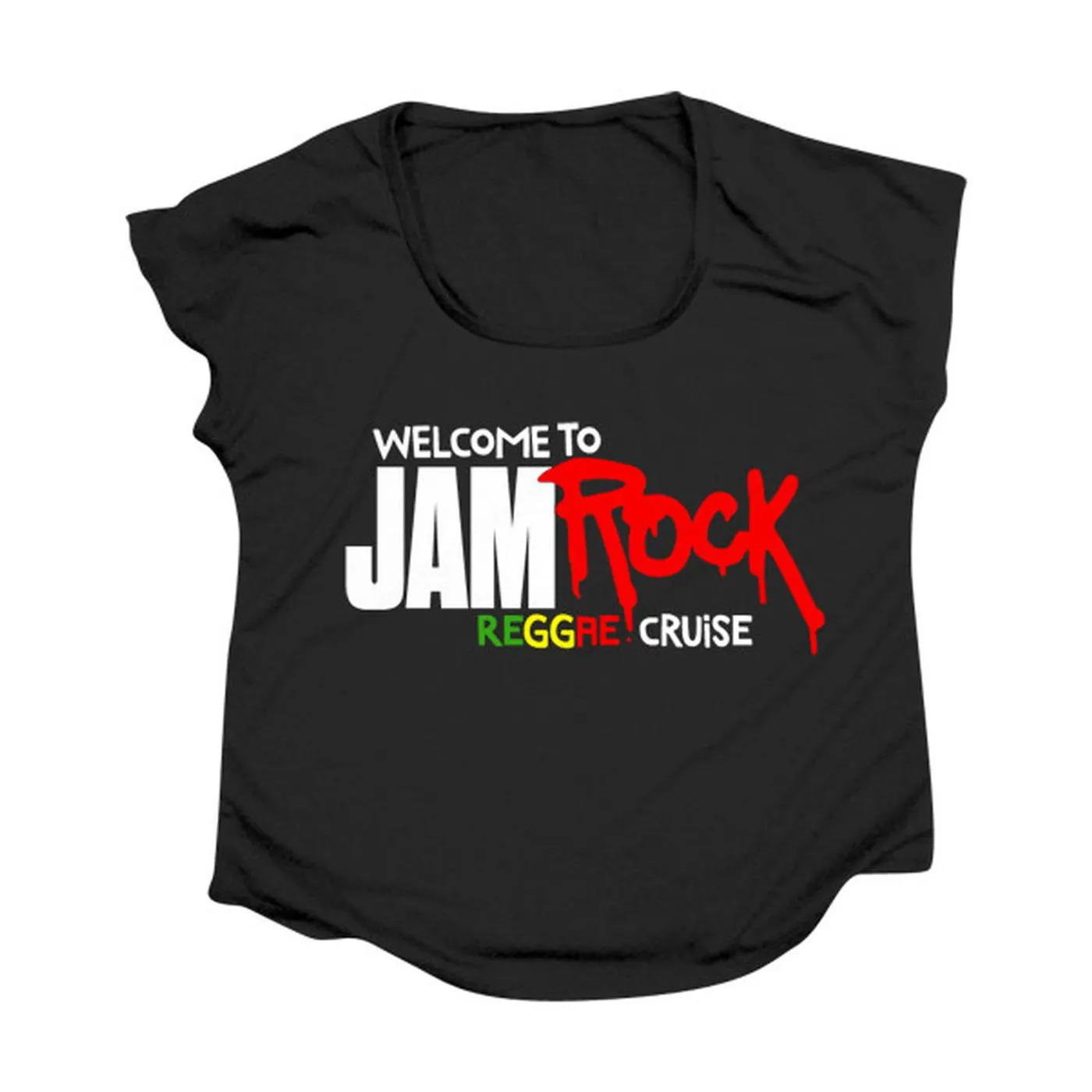 Welcome To Jamrock 2014 "Reggae Cruise" Women's Black Doleman Event T-shirt