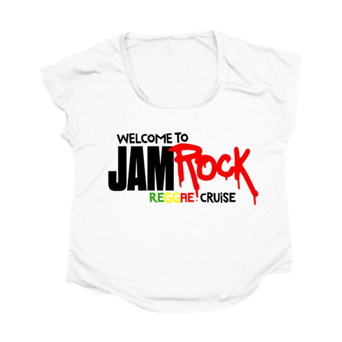 Welcome To Jamrock 2014 "Reggae Cruise" Women's White Doleman Event T-Shirt