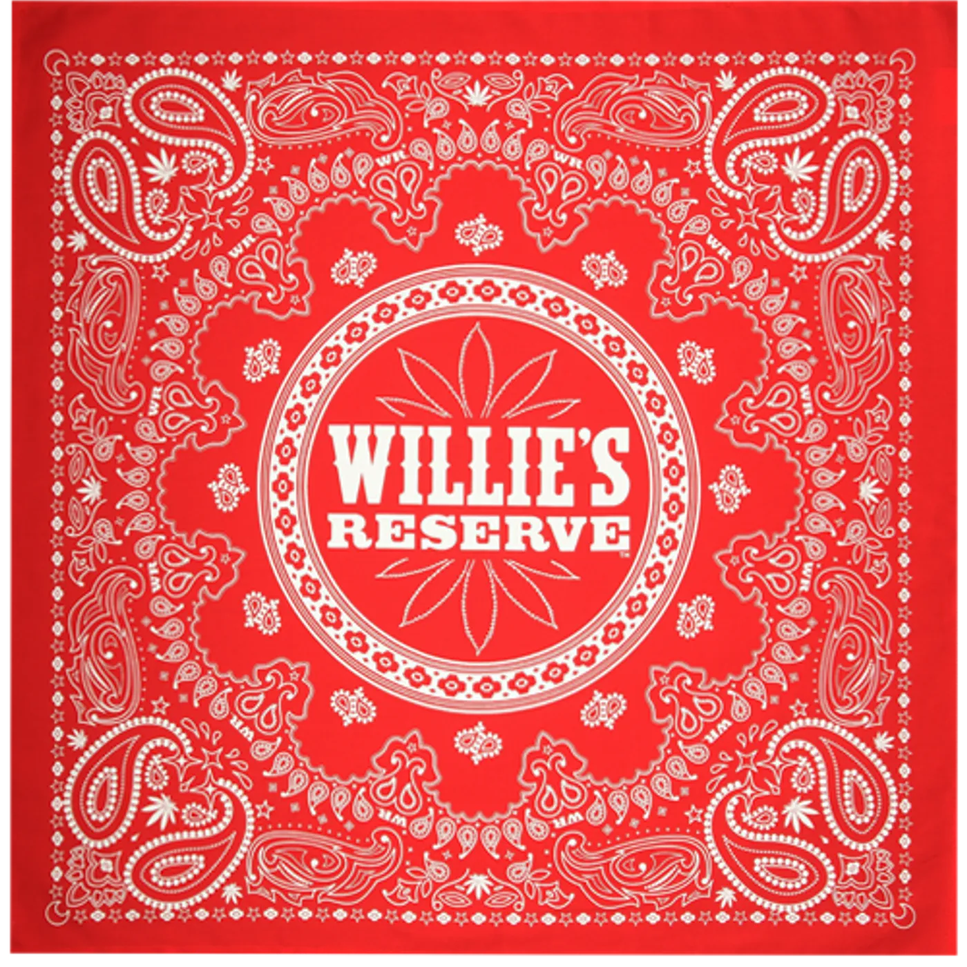 Willie's Reserve Red Paisley Bandana