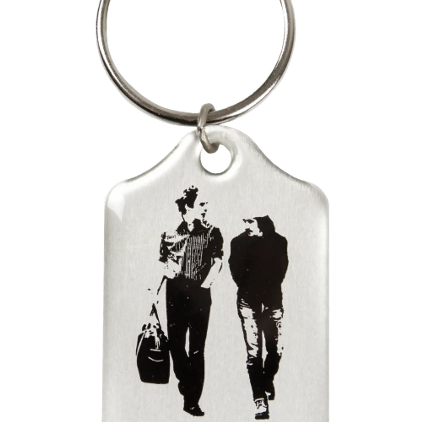 Simon & Garfunkel "Old Friends" Aluminum 1 3/8" x 2 1/4" Keychain
