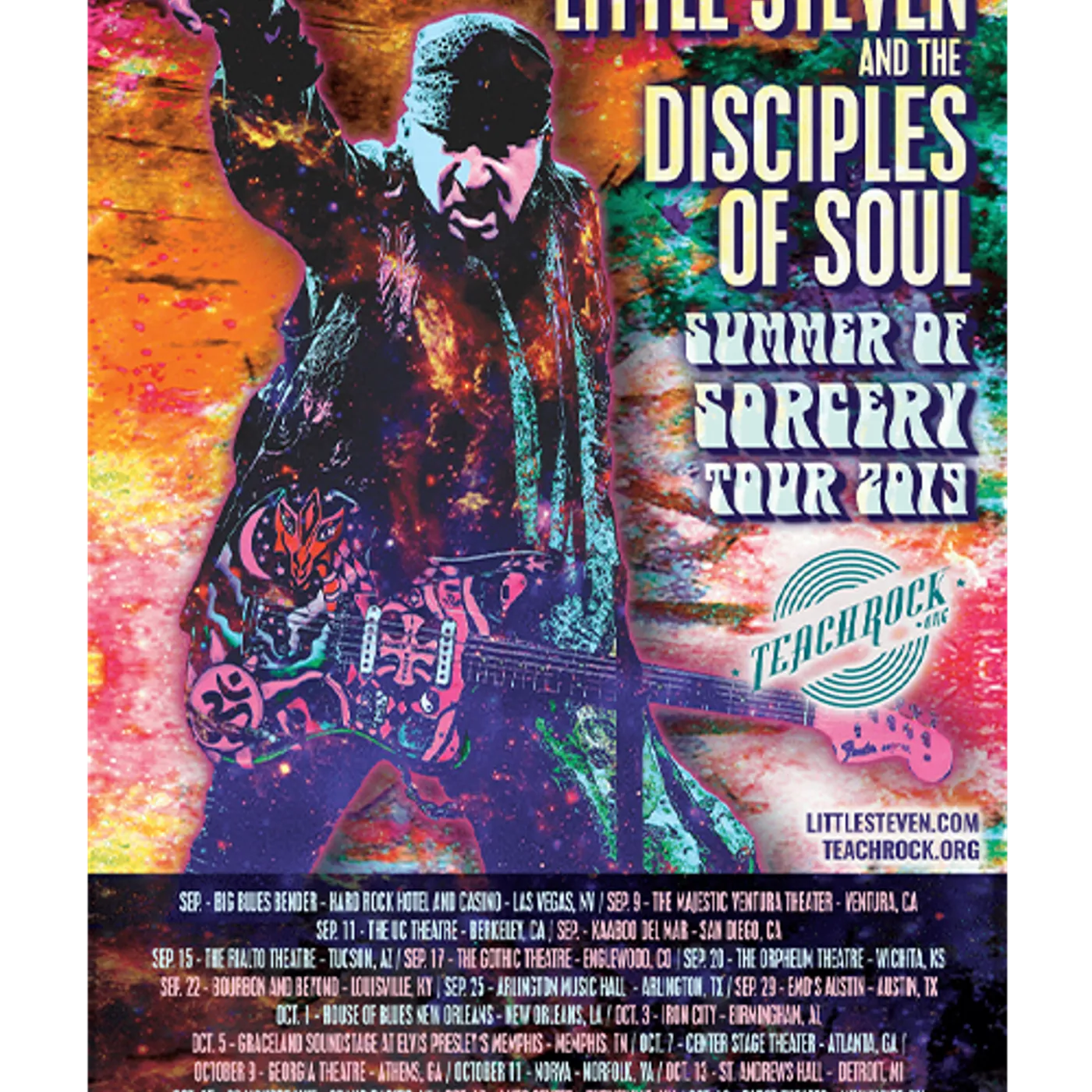 Little Steven Poster-2019 Fall Tour 12.5" x 18.5"