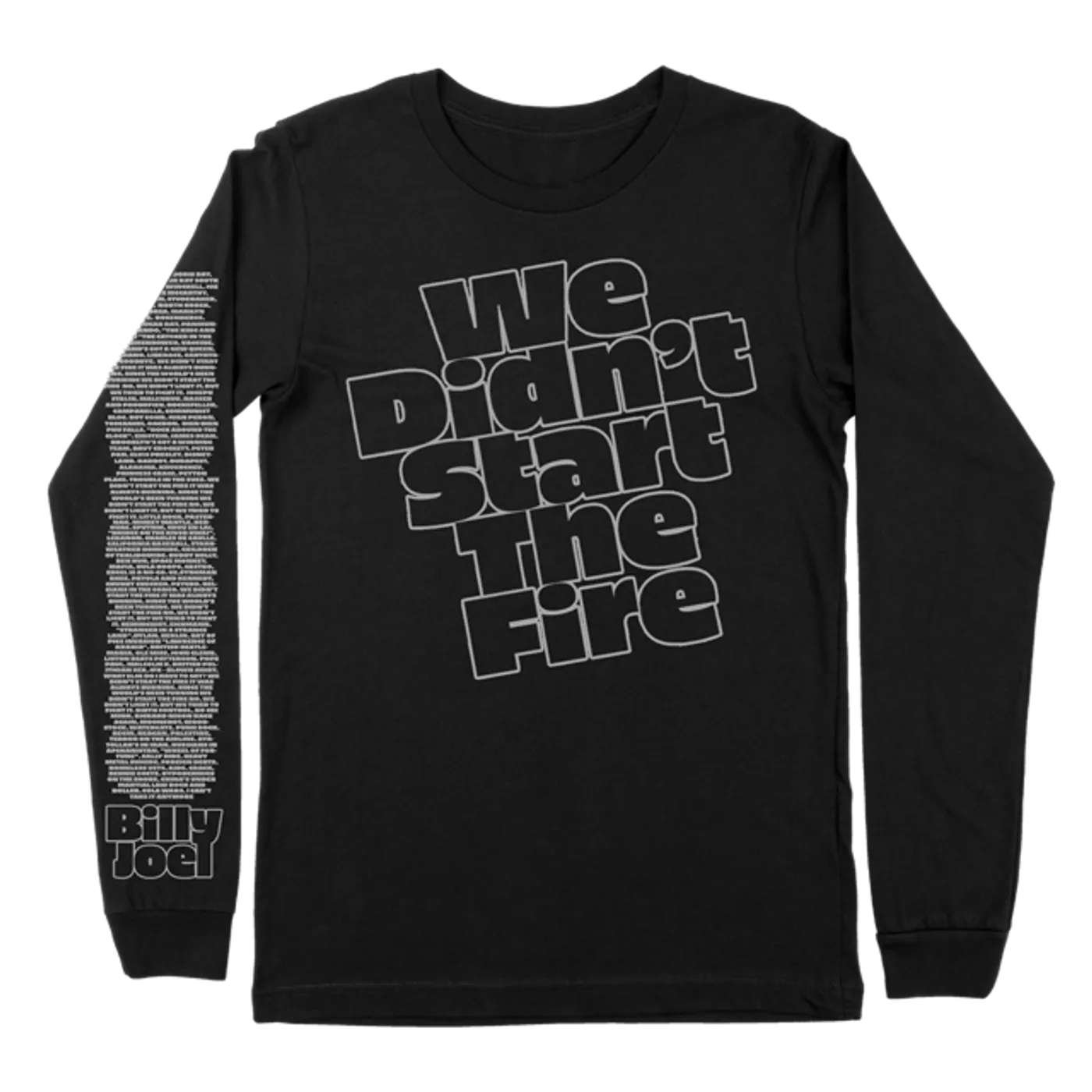Billy Joel "We Didn't Start the Fire" Long Sleeve
