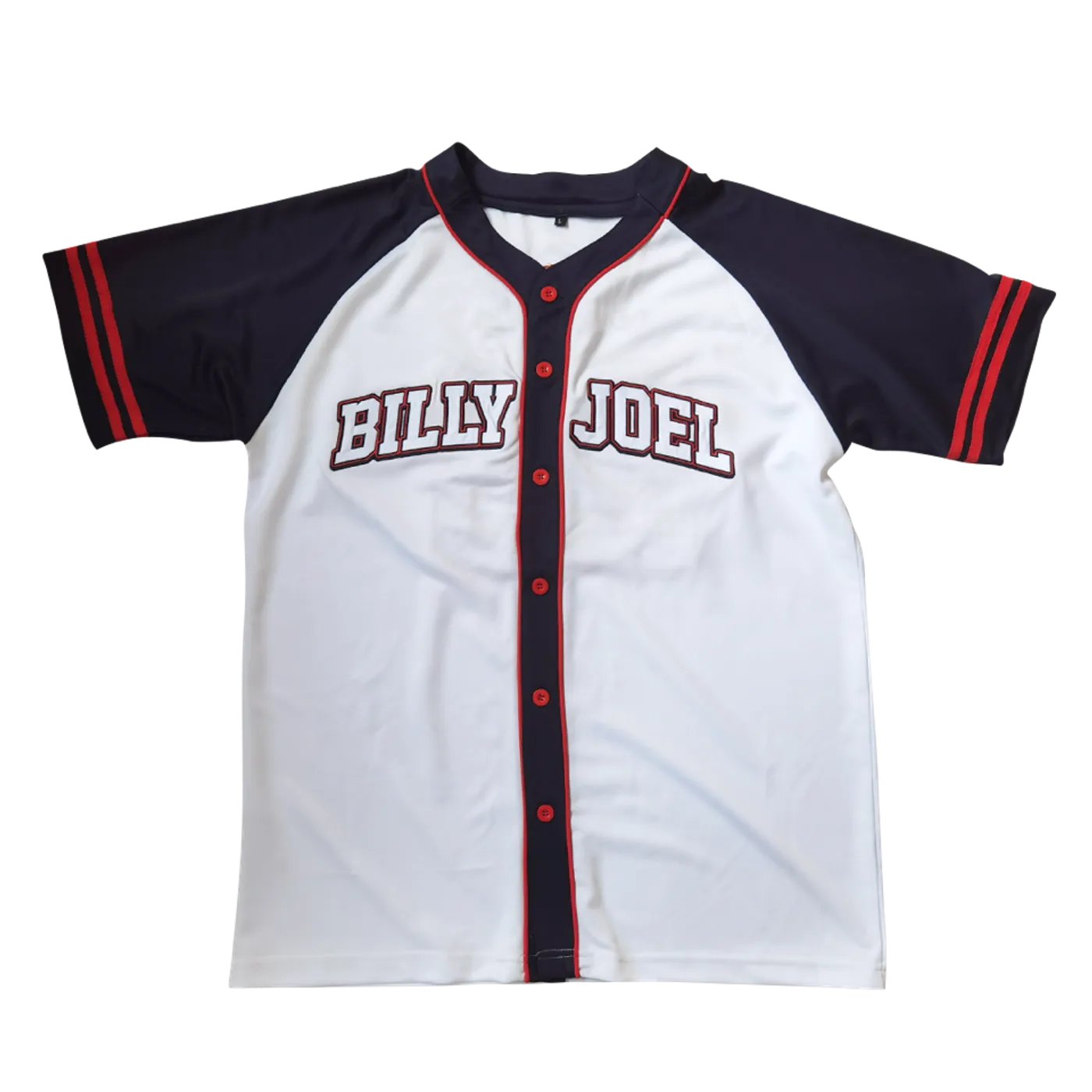 Billy Joel White/Navy/Red Baseball Jersey-2023 Stadium Tour
