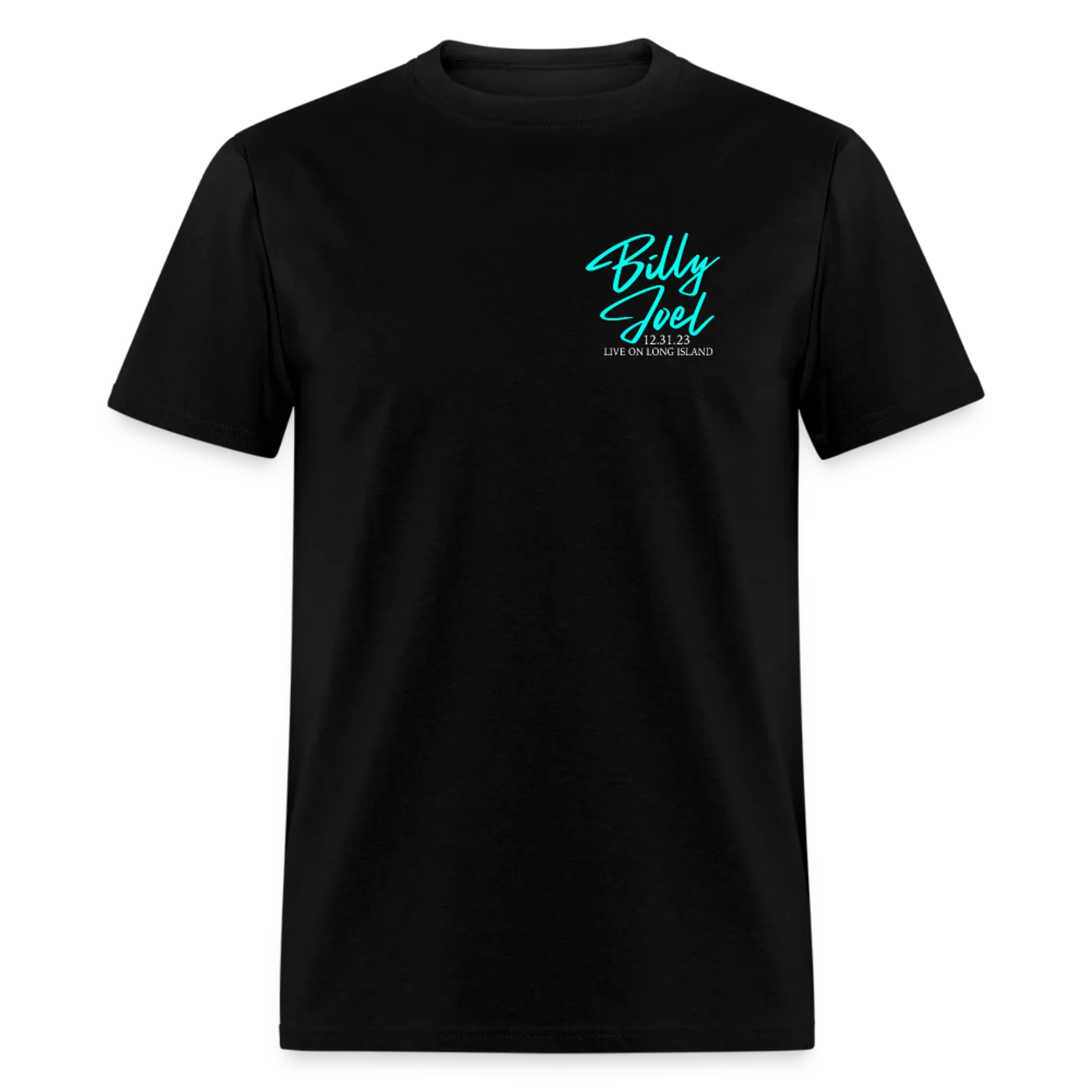 Billy Joel "12-31-23 New Year's Eve Set List" Black T-Shirt  Online Exclusive