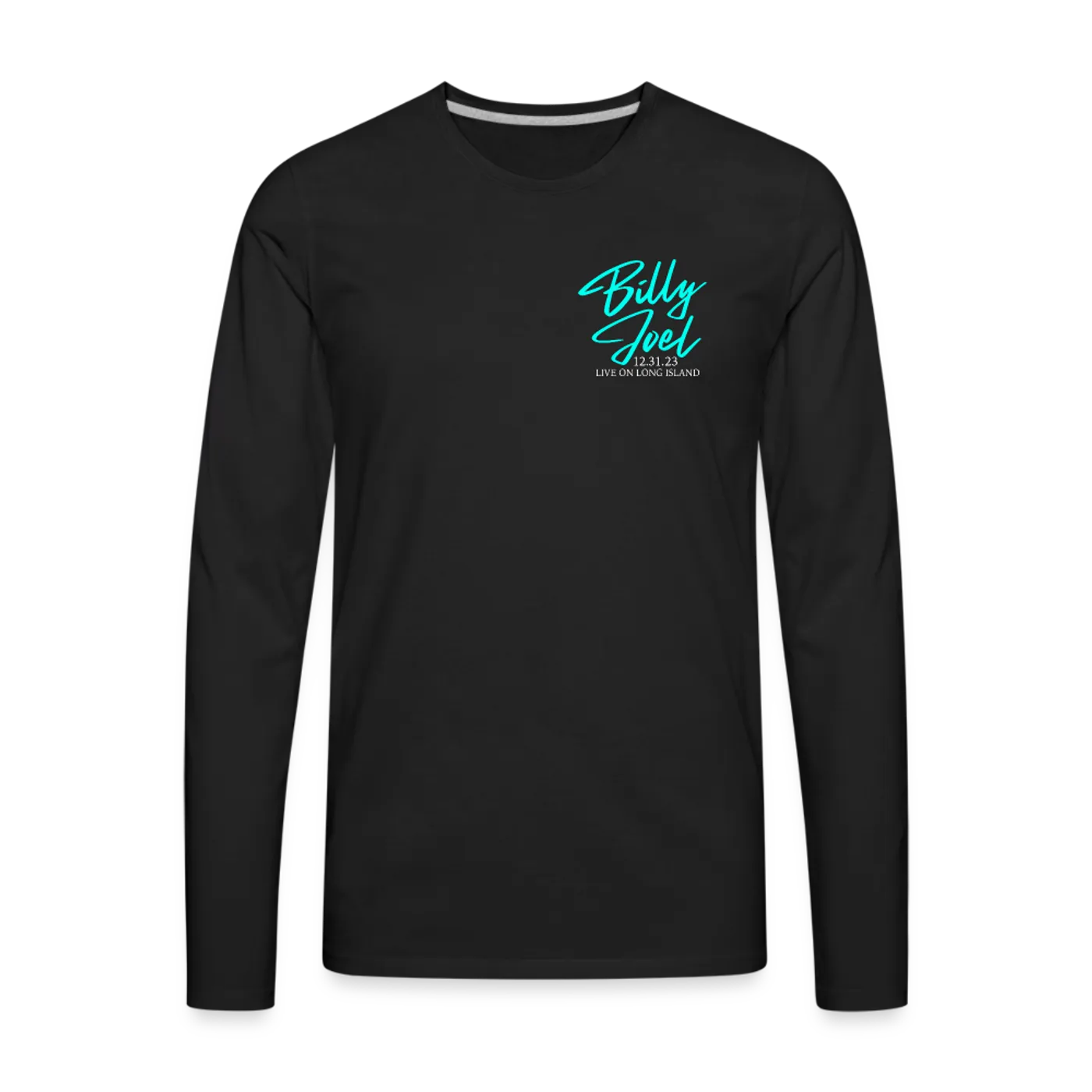 Billy Joel "12-31-23 New Year's Eve Set List" Black Long Sleeve Online Exclusive