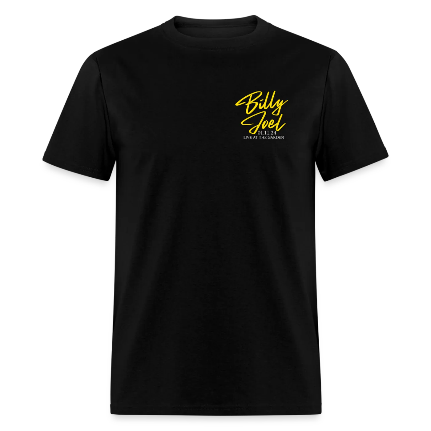 Billy Joel "1-11-24 MSG Set List" Black T-Shirt  Online Exclusive