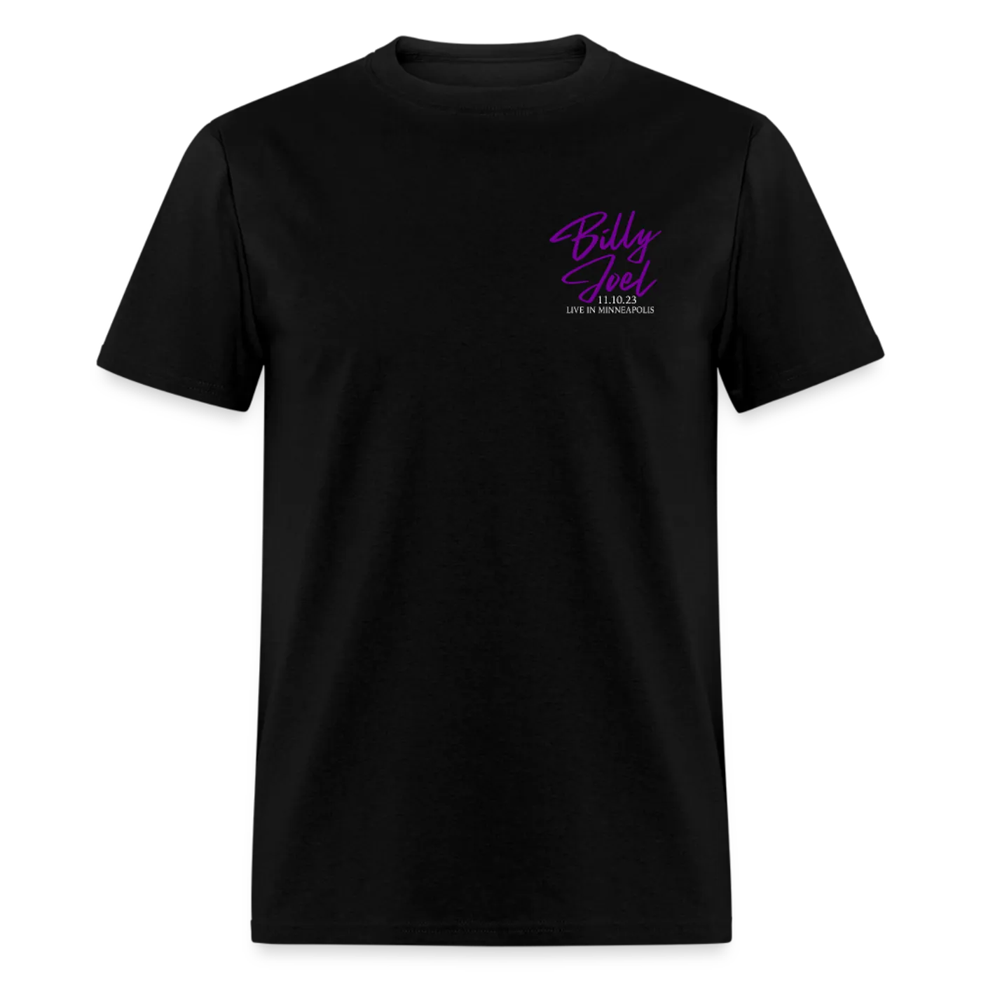 Billy Joel "11-10-23 MinnesotaSet List" Black T-Shirt Online Exclusive