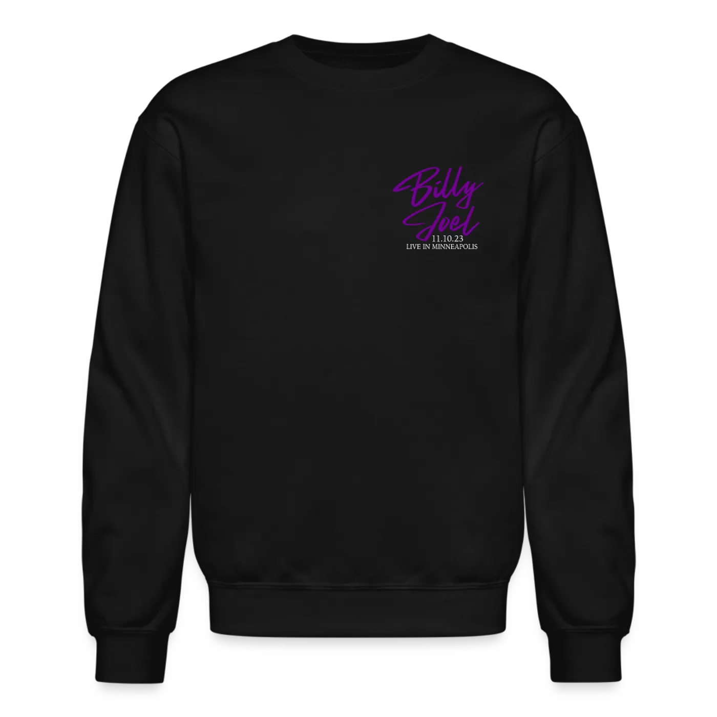 Billy Joel "11-10-23 MinnesotaSet List" Black Crewneck Online Exclusive