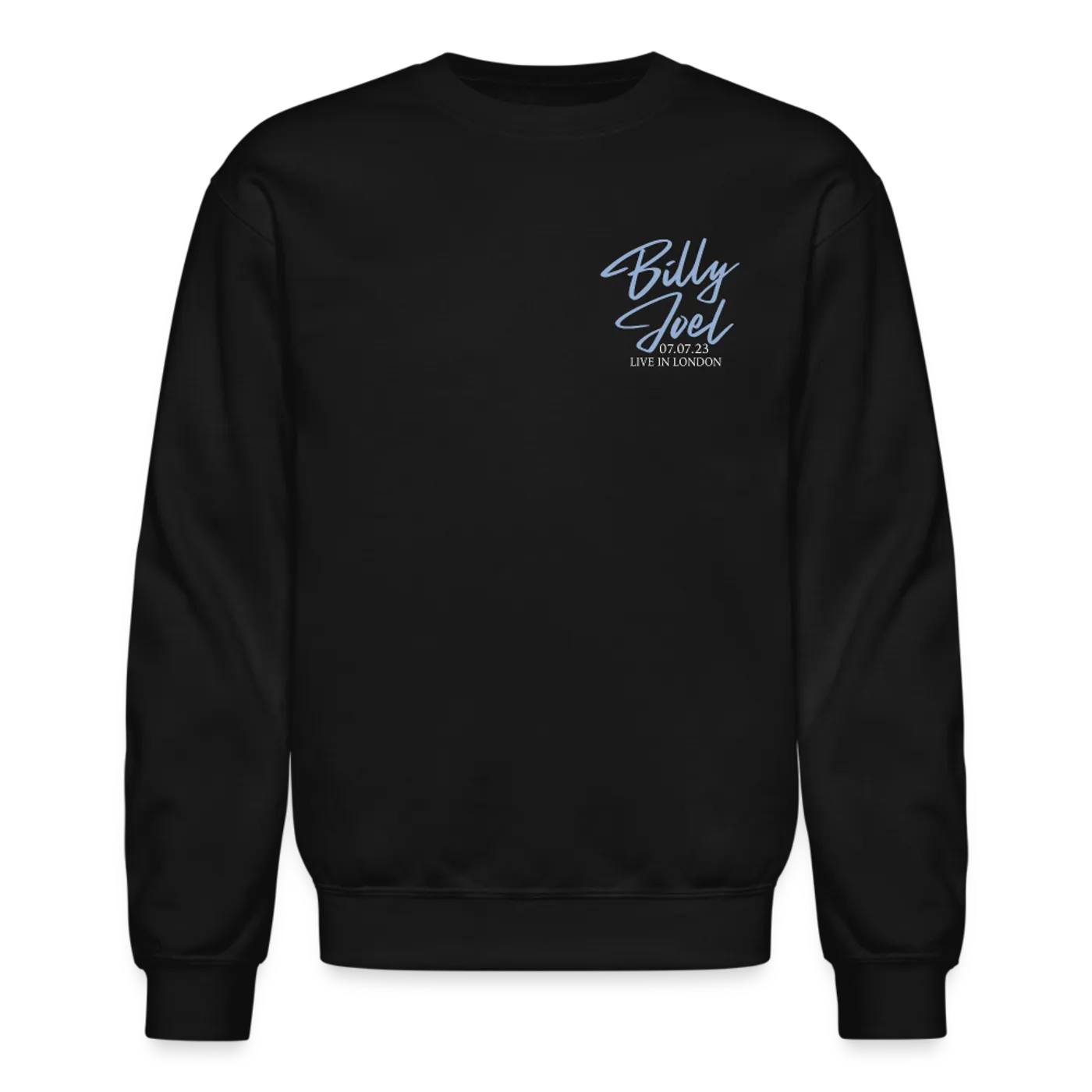 Billy Joel "7-7-23 London Set List" Black Crewneck Sweatshirt  Online Exclusive