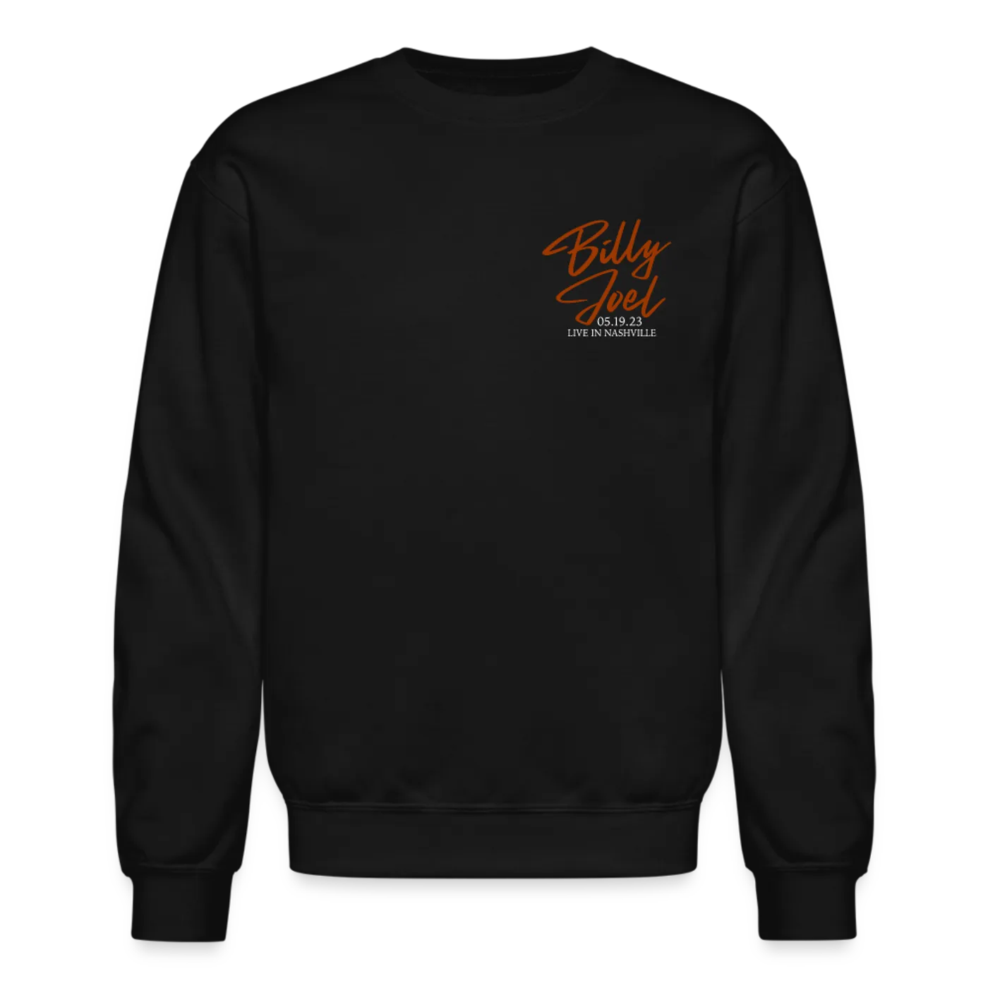 Billy Joel "5-19-23 Nashville Set List" Black Crewneck - Online Exclusive