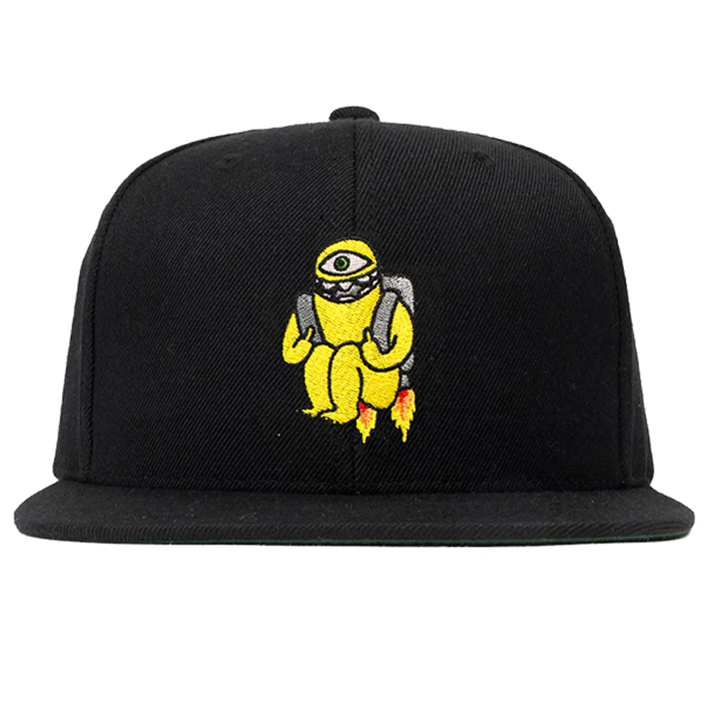 Subtronics Jetpack Snapback (Black w/ Floral Bill)