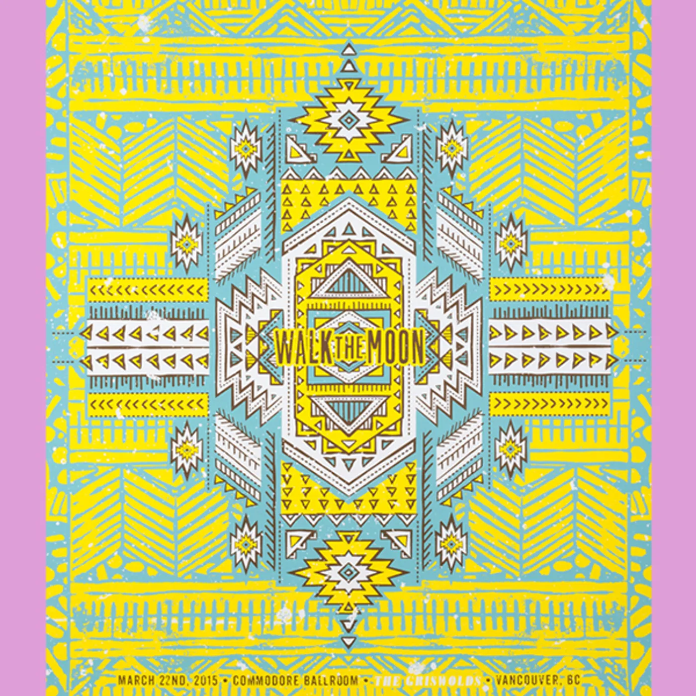 WALK THE MOON Vancouver, BC (3/22/2015) Poster