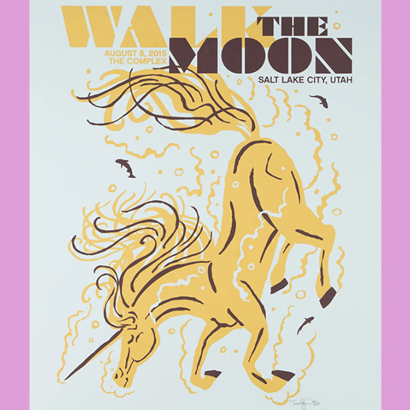 WALK THE MOON Salt Lake City, UT (8/8/2015) Poster