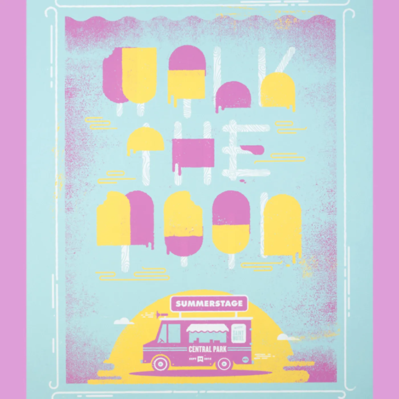 WALK THE MOON Summerstage Central Park (9/24/2015) Poster