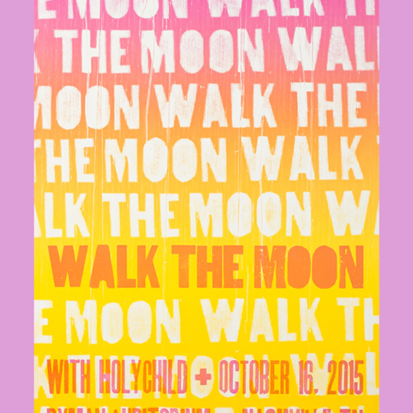 WALK THE MOON Nashville, TN (10/16/2015) Poster