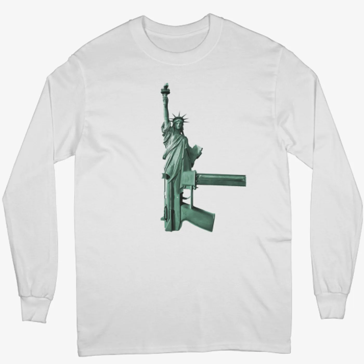 Smoke DZA Statue of Limitations Long Sleeve Tee (WHITE)